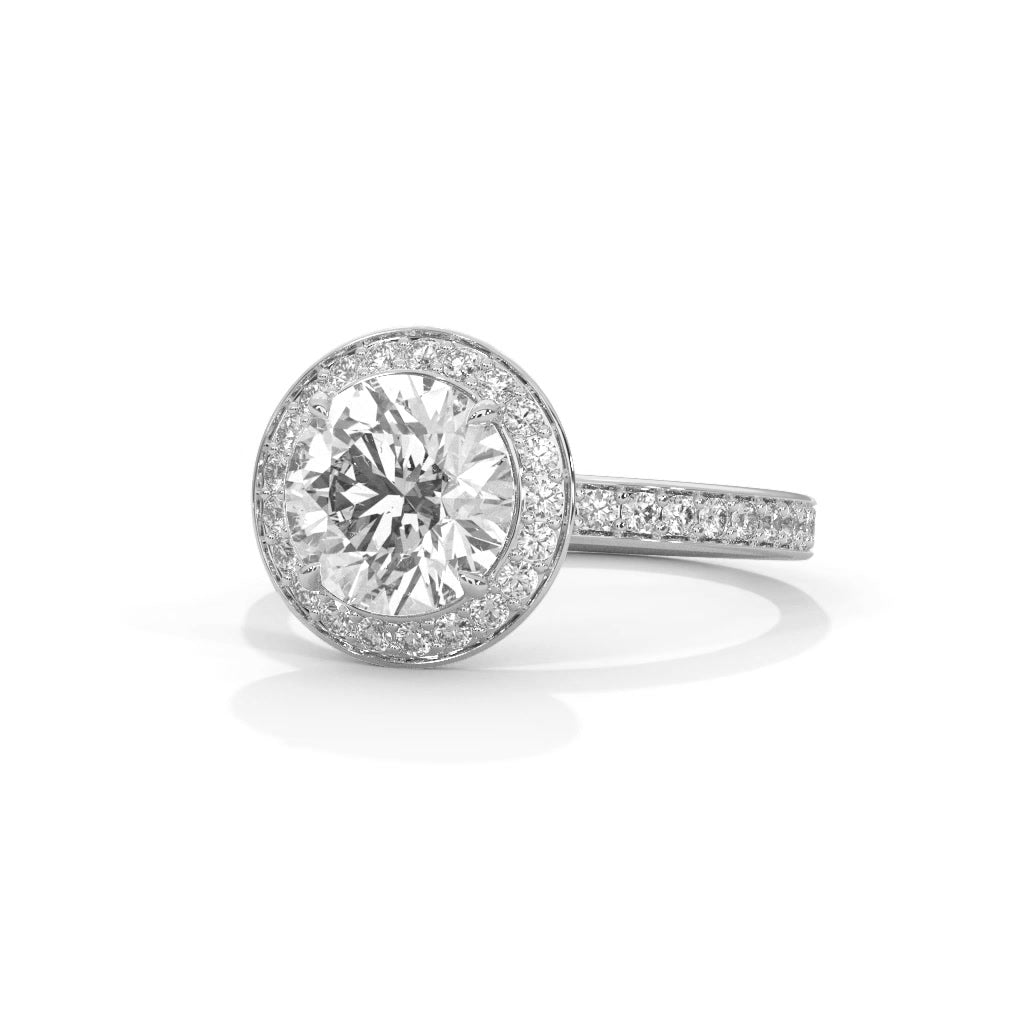 14K White Gold 18K White Gold Platinum Round