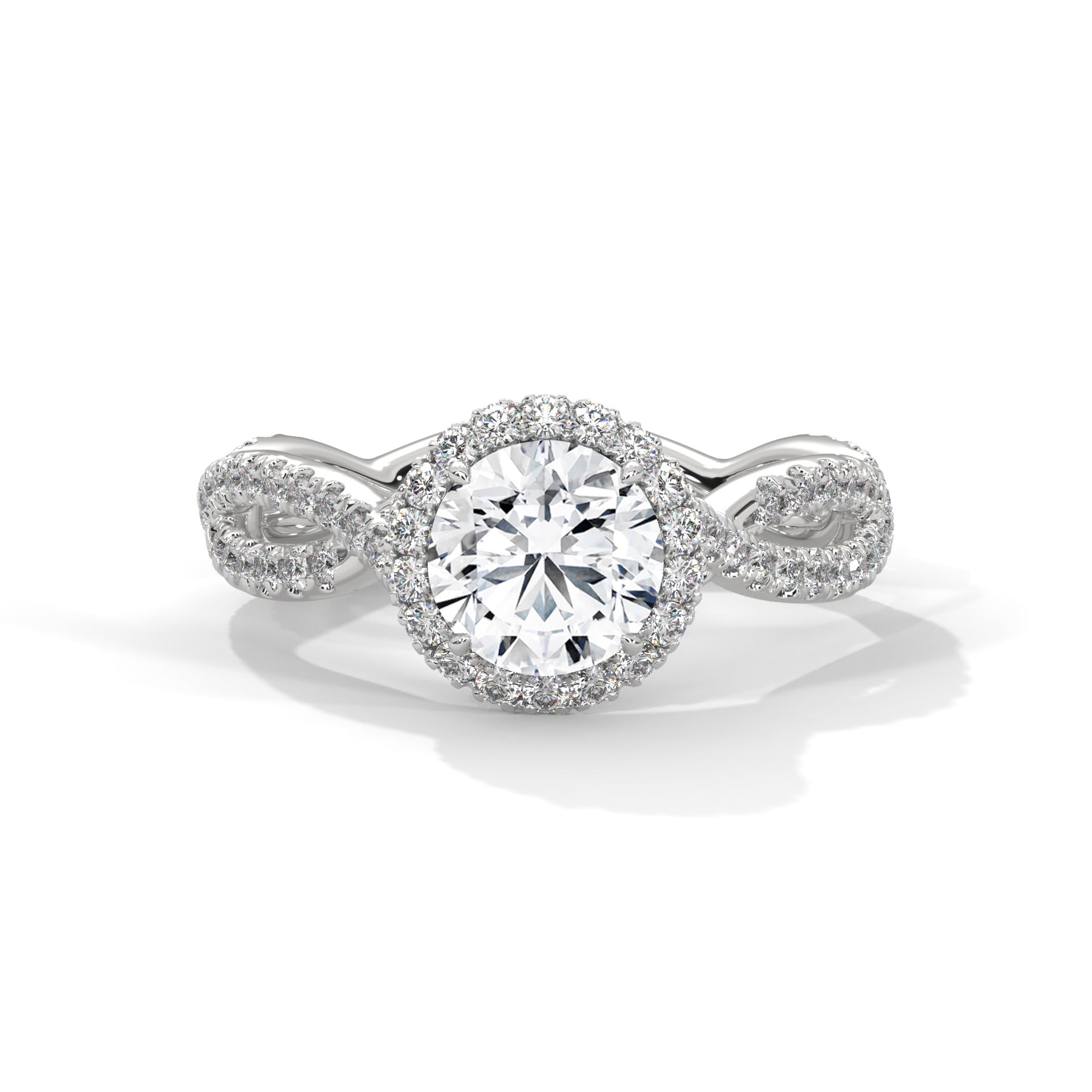 14K White Gold 18K White Gold Platinum Round