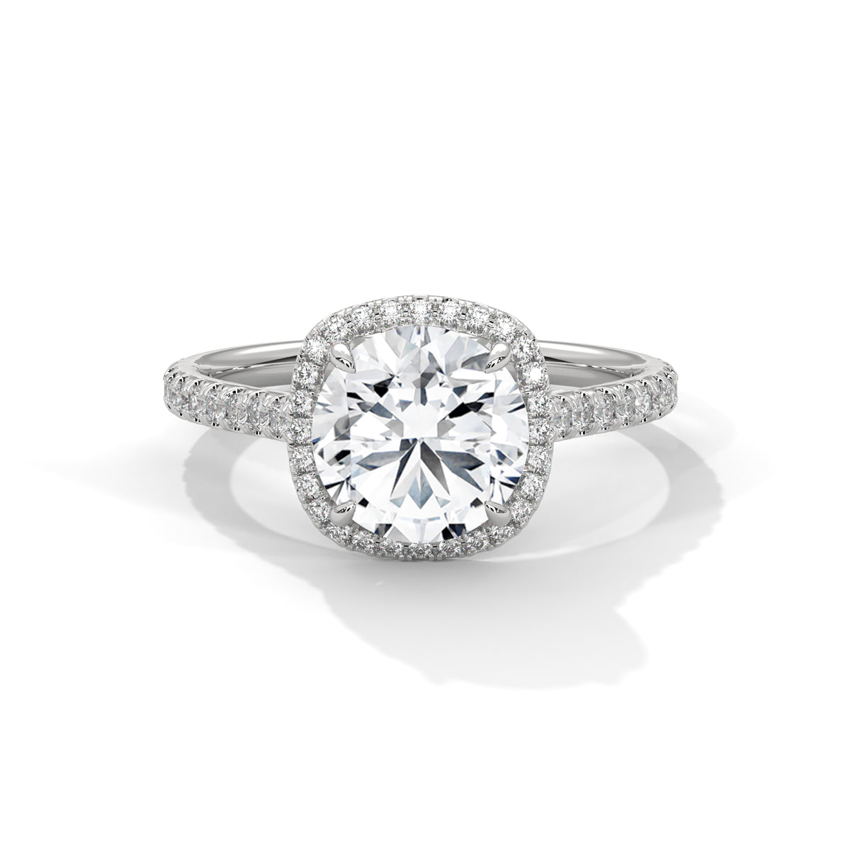 14K White Gold 18K White Gold Platinum Round