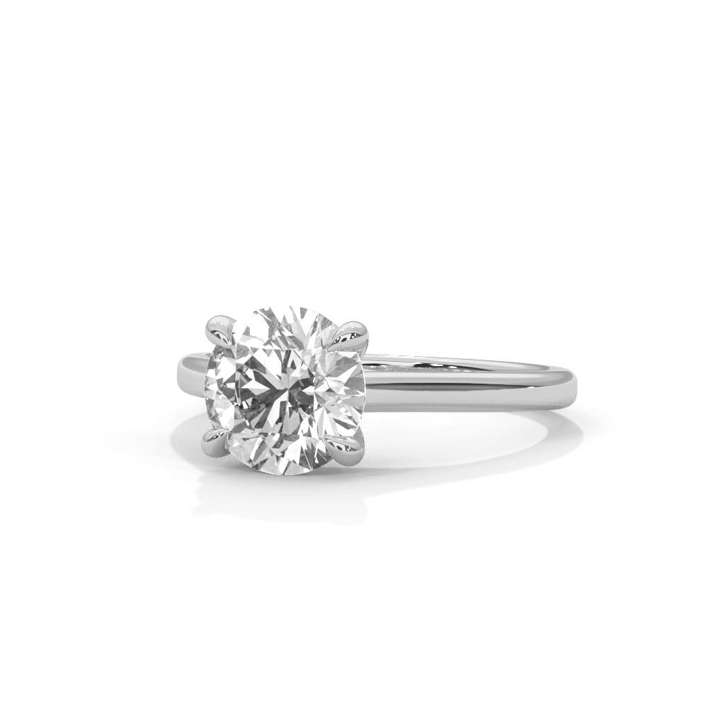 14K White Gold 18K White Gold Platinum Round