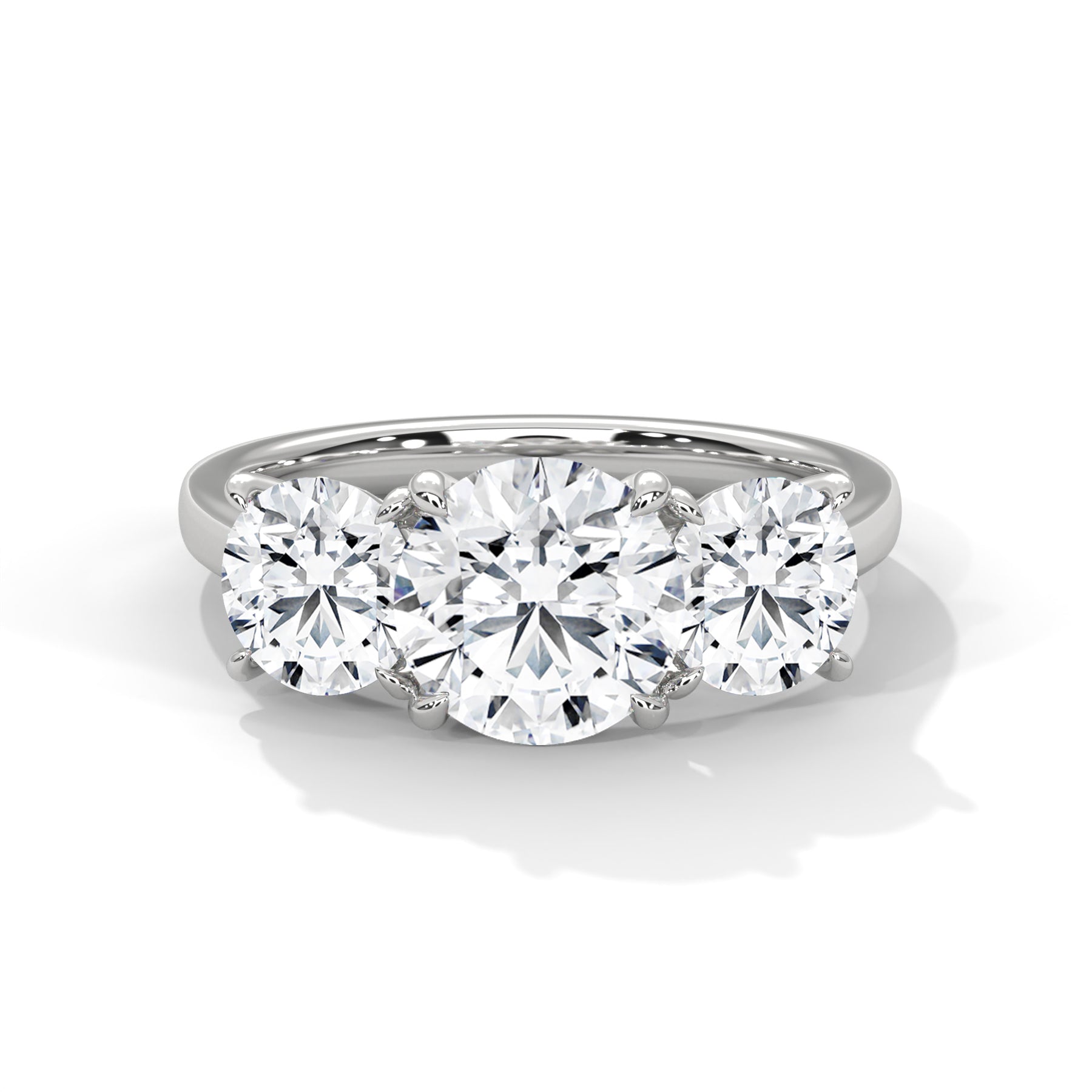 14K White Gold 18K White Gold Platinum Round