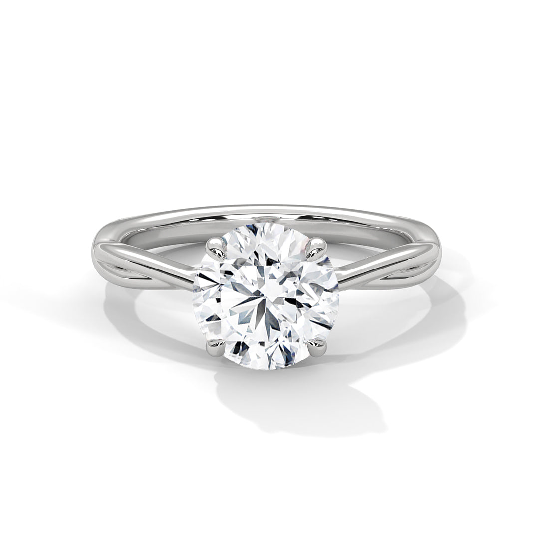 14K White Gold 18K White Gold Platinum Round