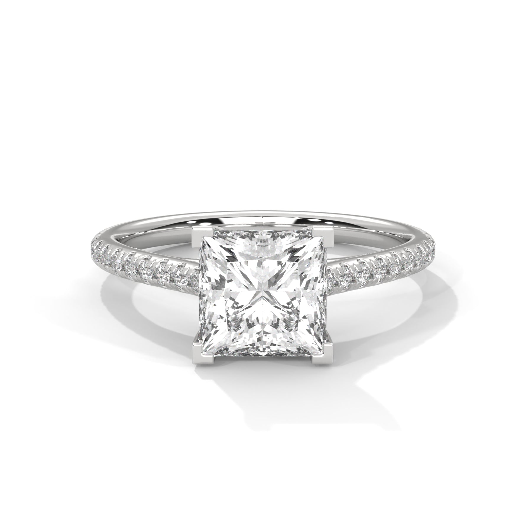 14K White Gold 18K White Gold Platinum Princess