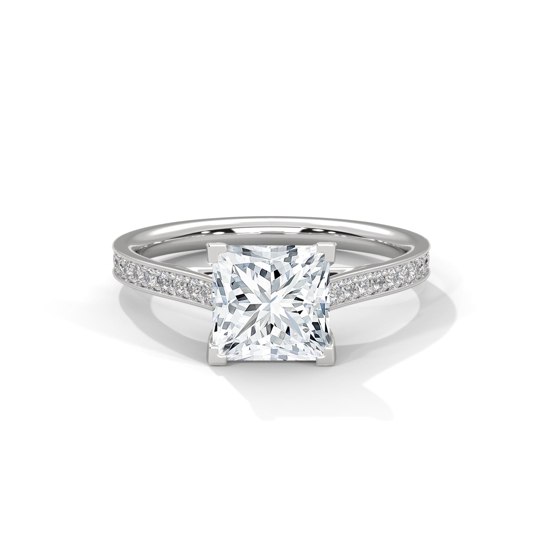 14K White Gold 18K White Gold Platinum Princess