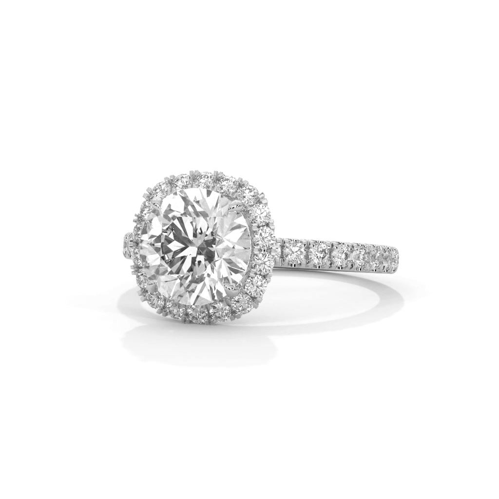 14K White Gold 18K White Gold Platinum Round