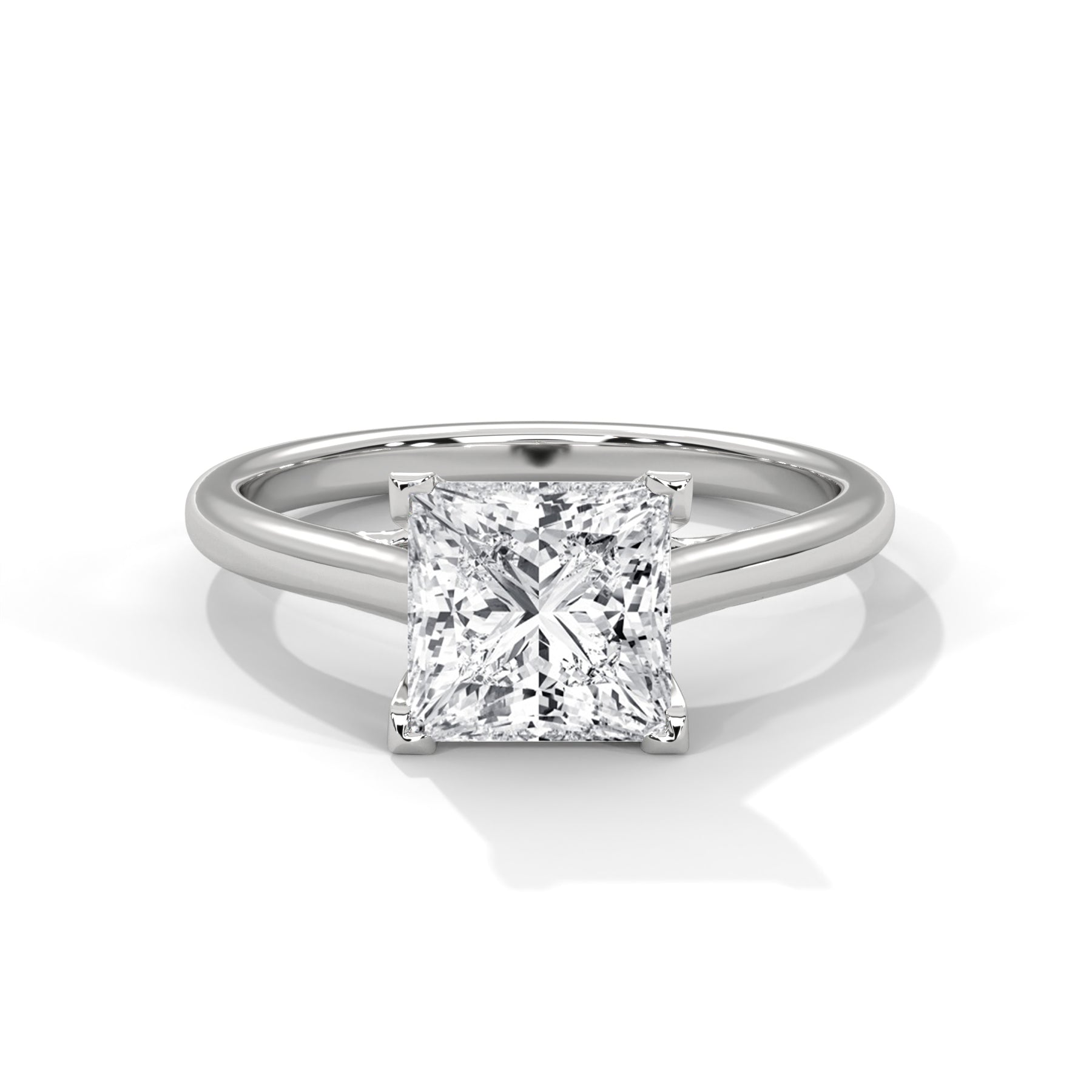 14K White Gold 18K White Gold Platinum Princess