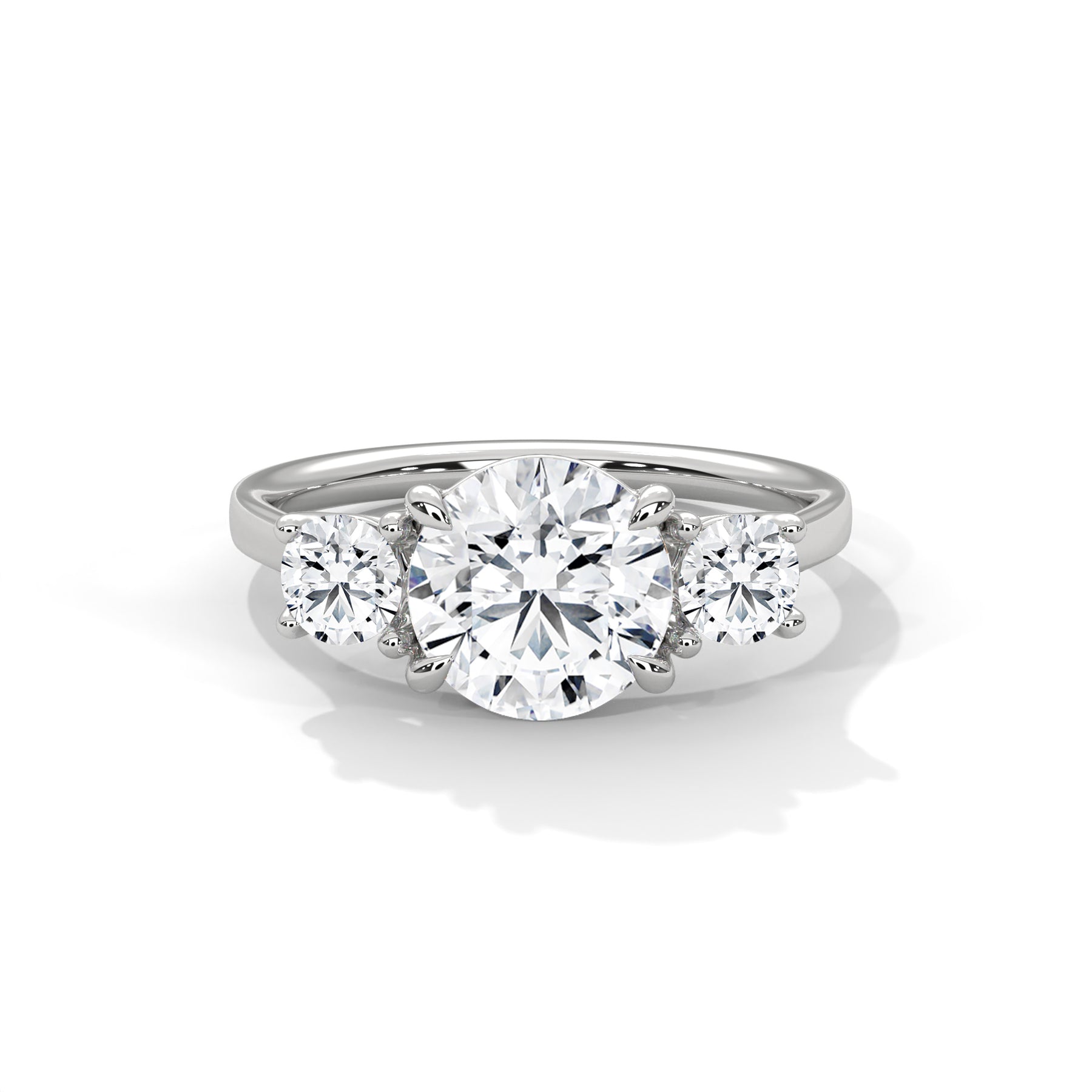 14K White Gold 18K White Gold Platinum Round