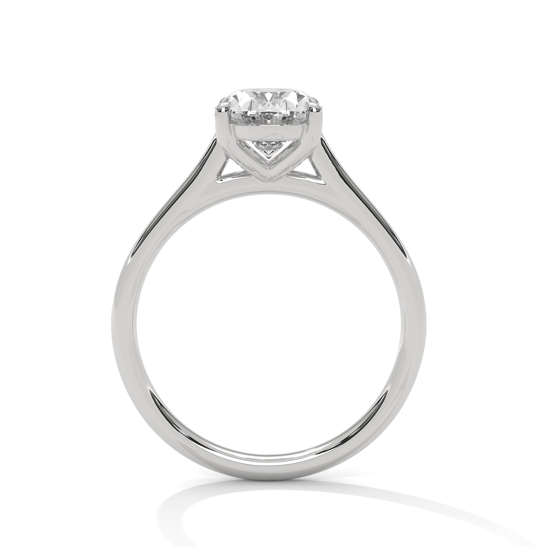 14K White Gold 18K White Gold Platinum Oval