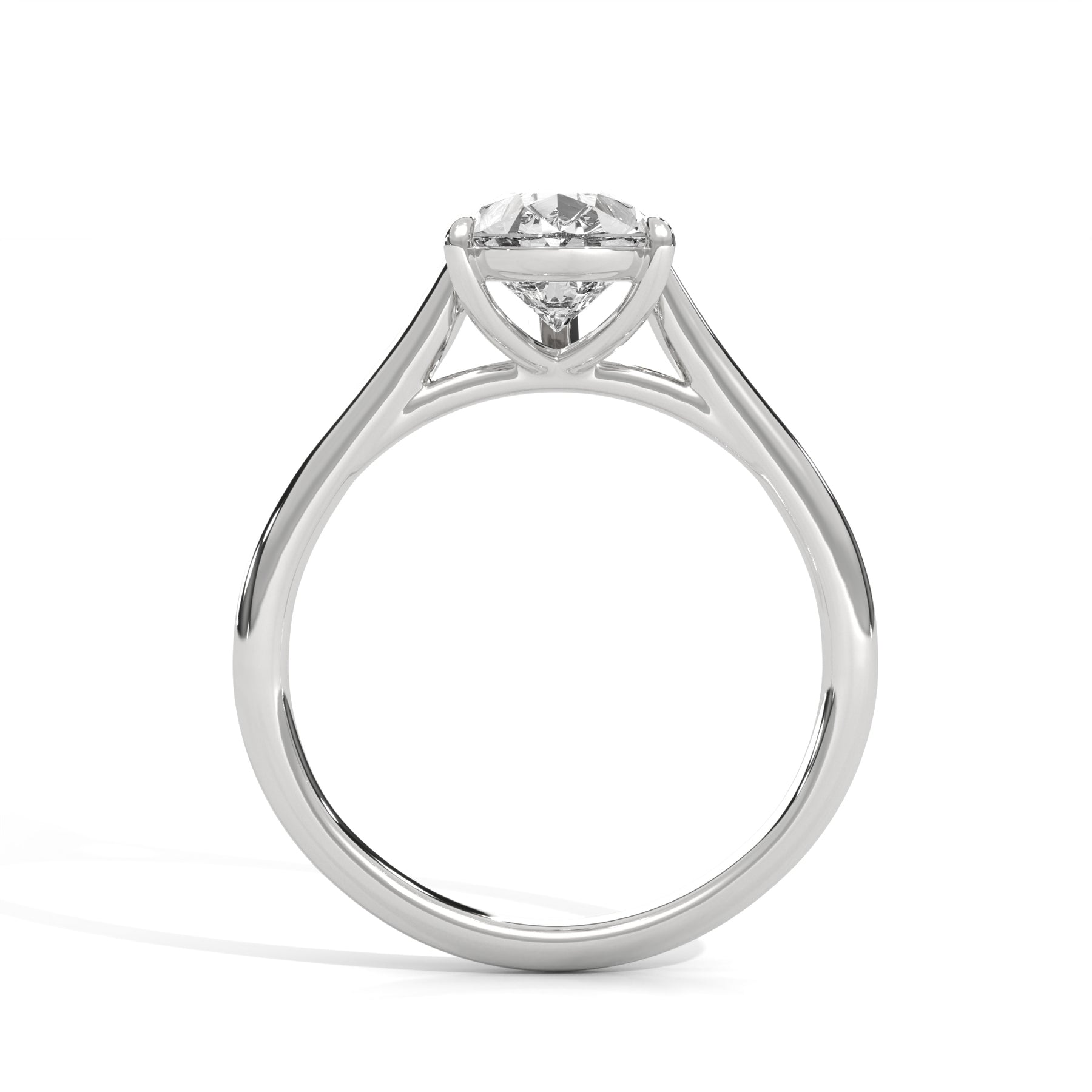 14K White Gold 18K White Gold Platinum Pear
