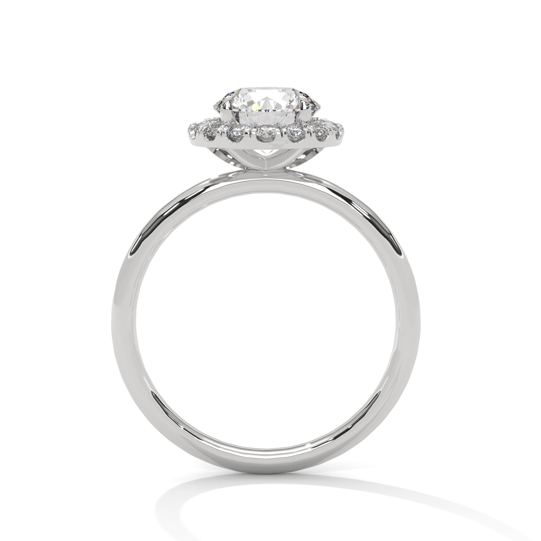 14K White Gold 18K White Gold Platinum Round