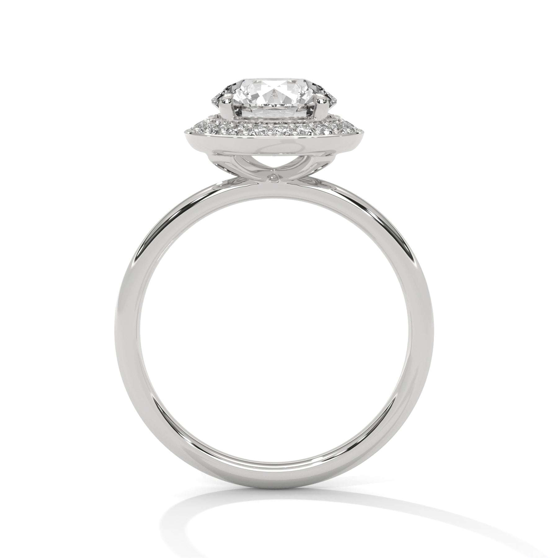 14K White Gold 18K White Gold Platinum Round