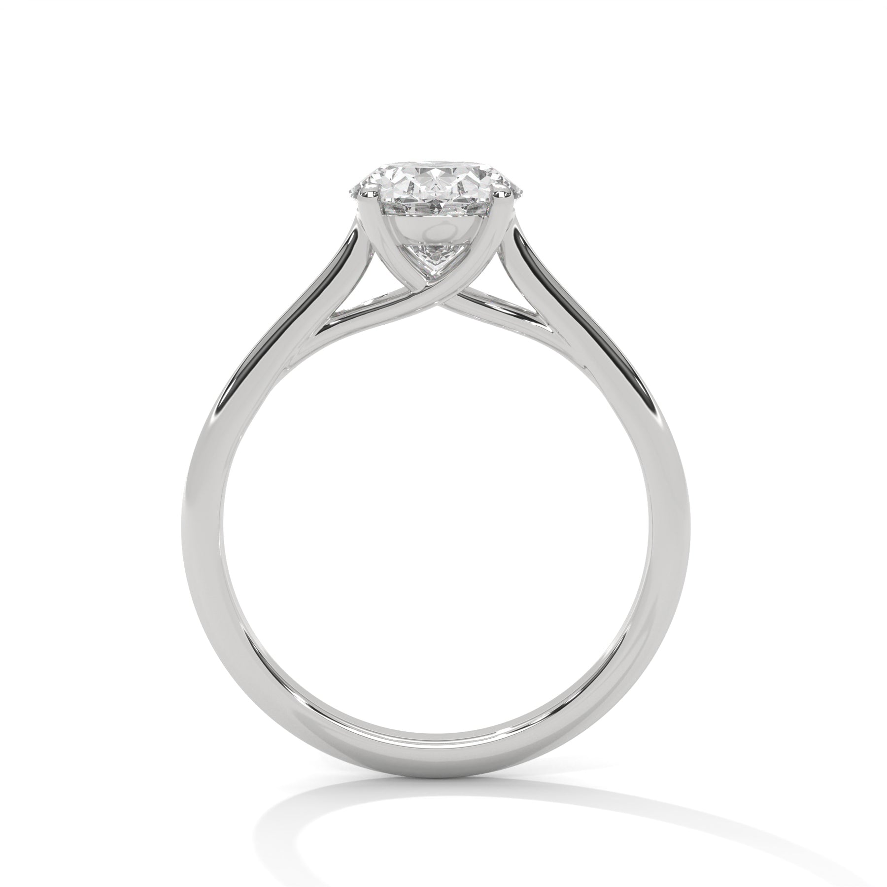 14K White Gold 18K White Gold Platinum Oval