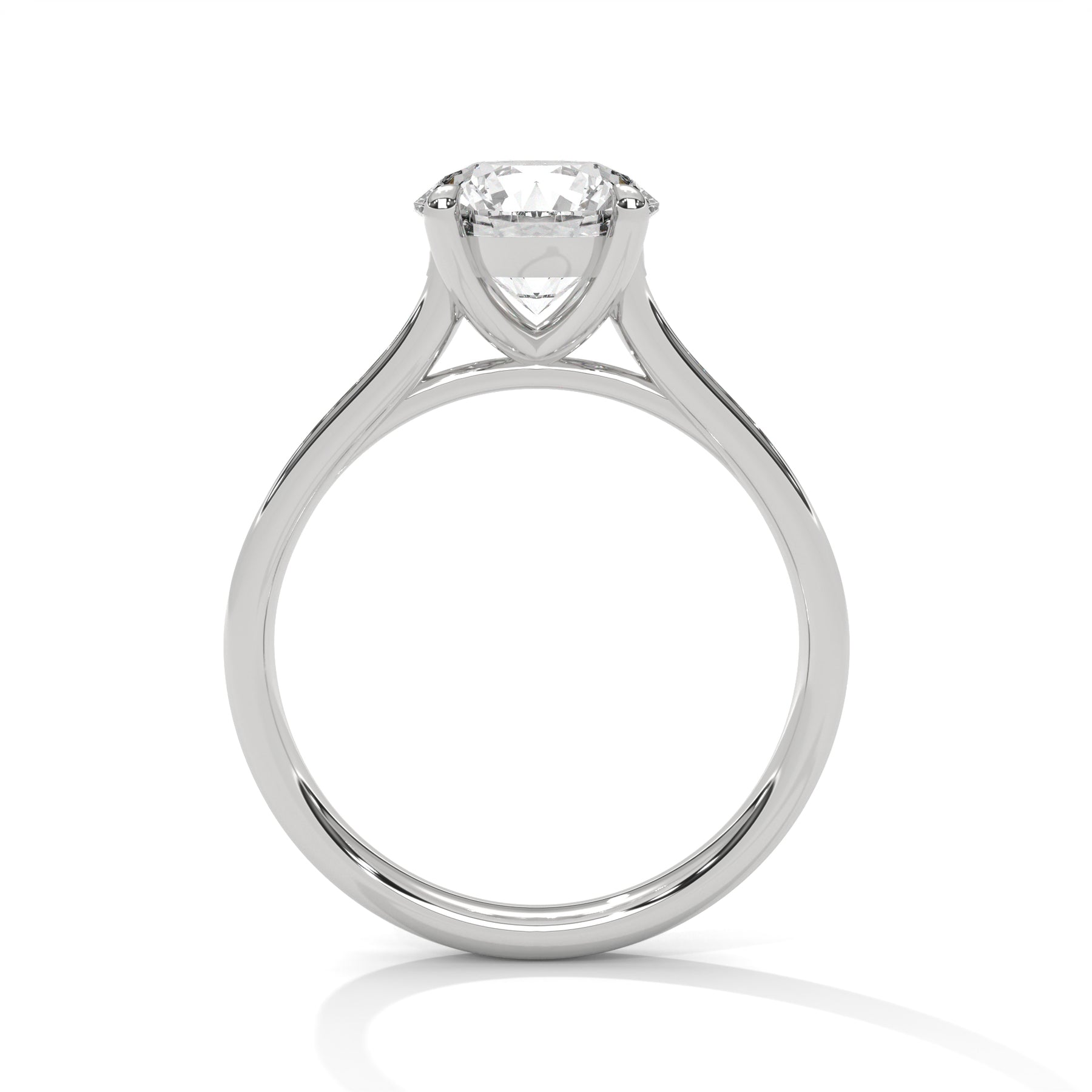 14K White Gold 18K White Gold Platinum Round