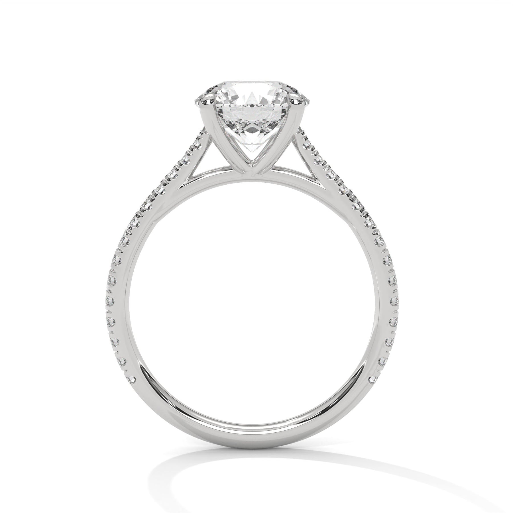 14K White Gold 18K White Gold Platinum Round