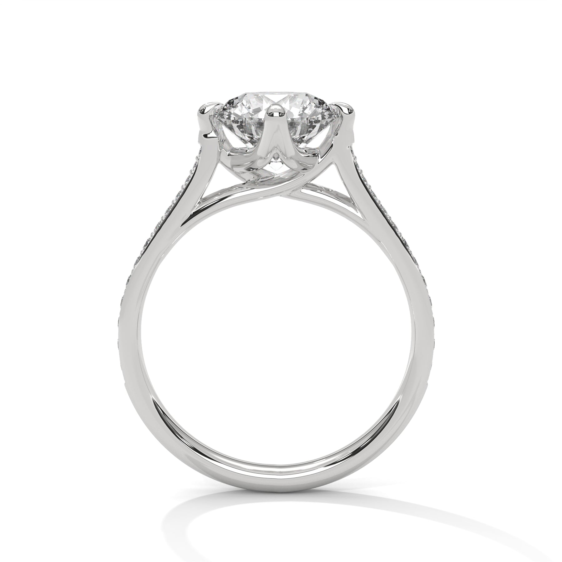 14K White Gold 18K White Gold Platinum Round