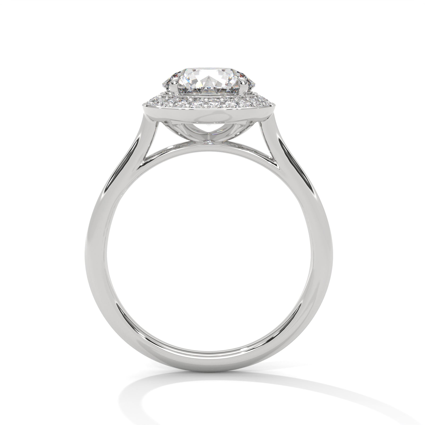 14K White Gold 18K White Gold Platinum Round