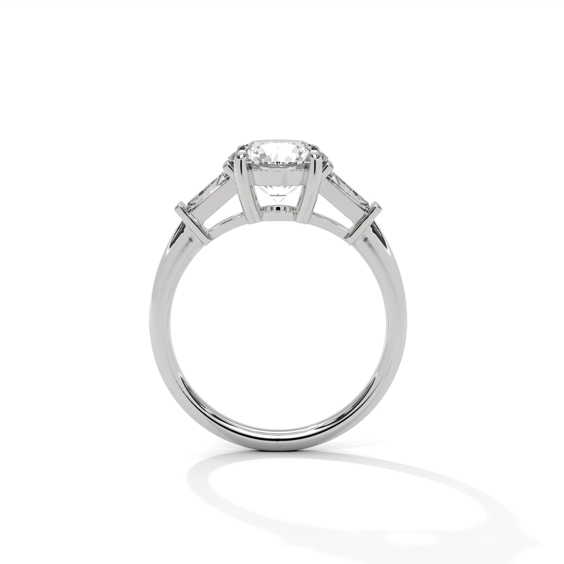 14K White Gold 18K White Gold Platinum Round