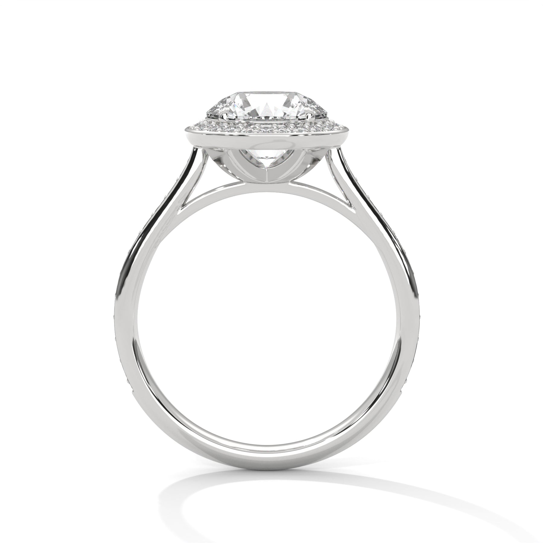 14K White Gold 18K White Gold Platinum Round