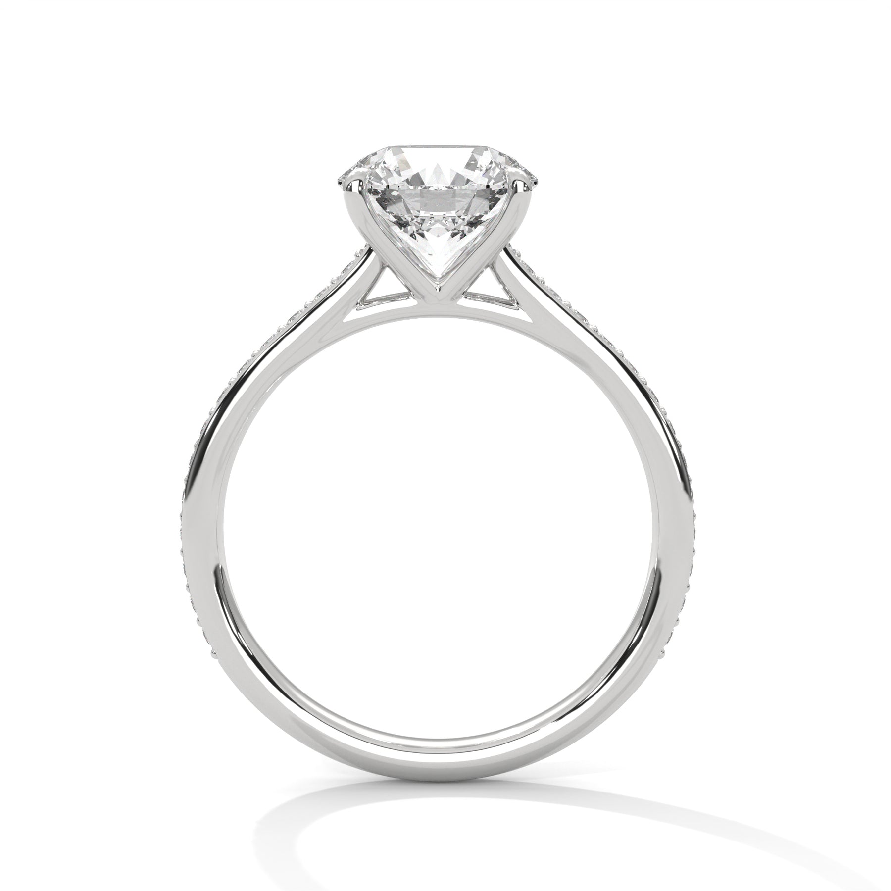 14K White Gold 18K White Gold Platinum Round