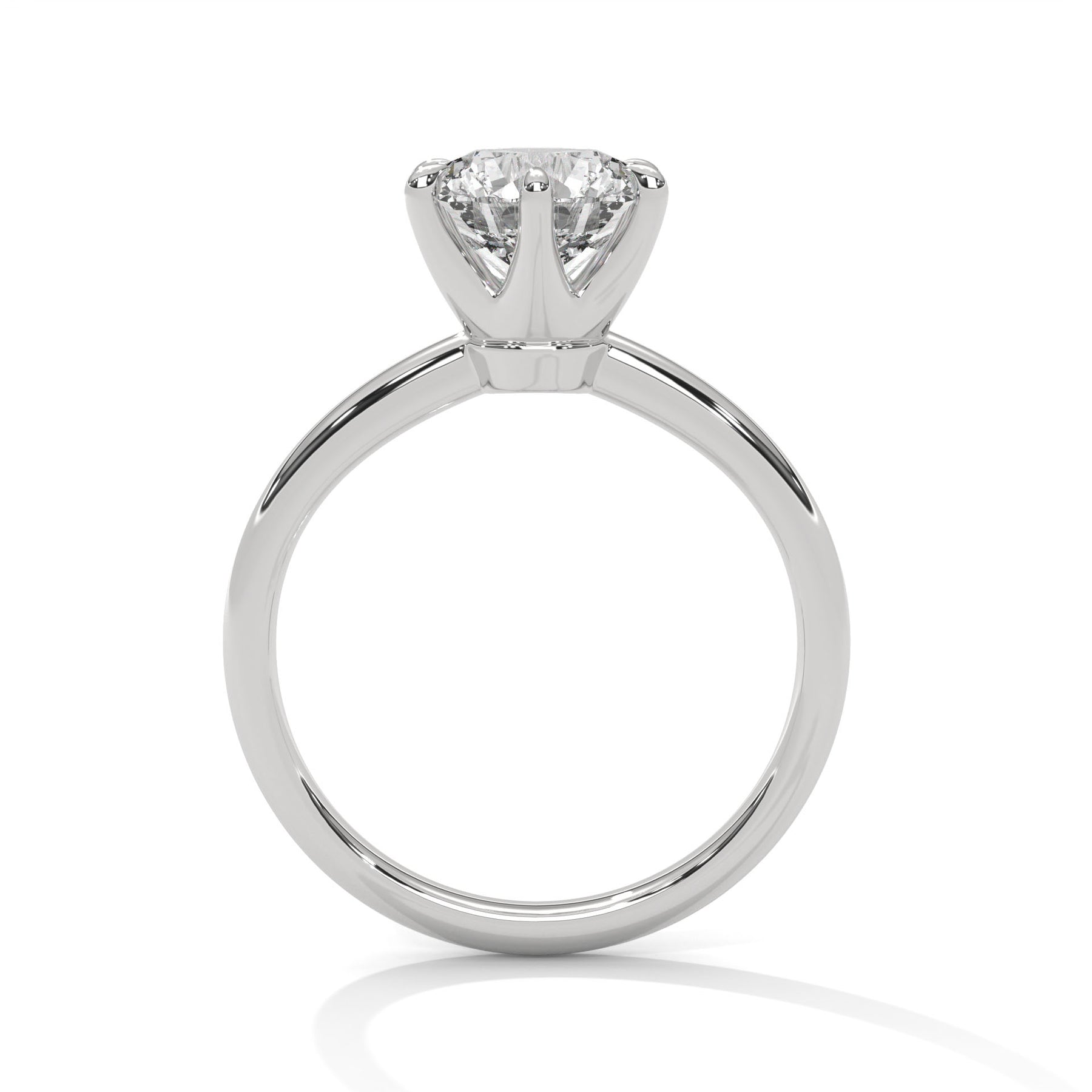 14K White Gold 18K White Gold Platinum Round