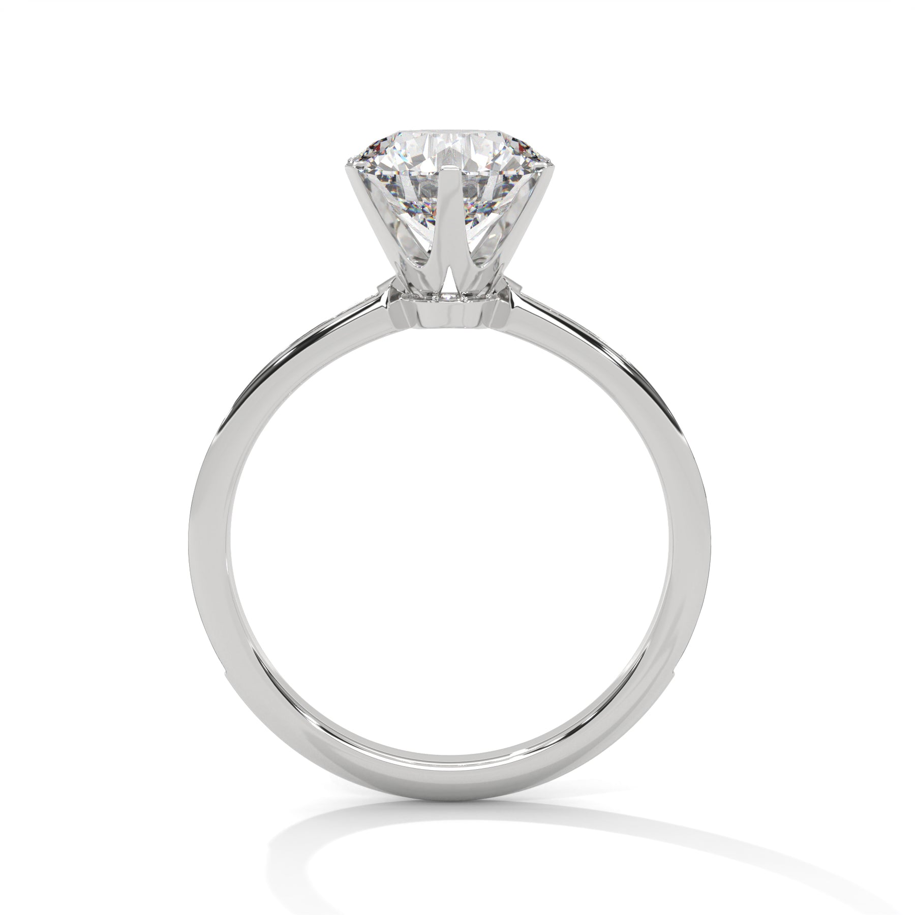 14K White Gold 18K White Gold Platinum Round