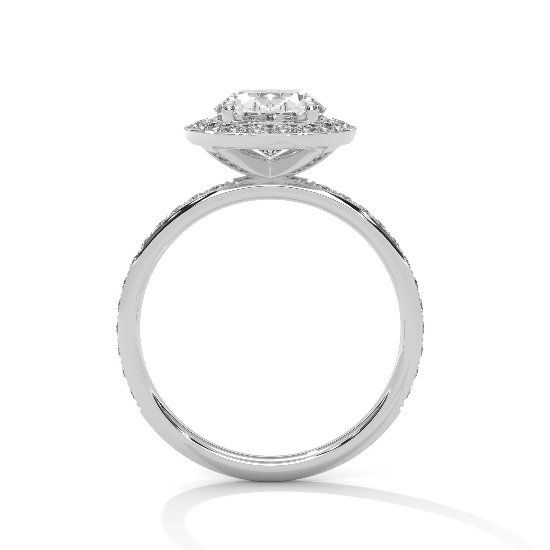 14K White Gold 18K White Gold Platinum Oval