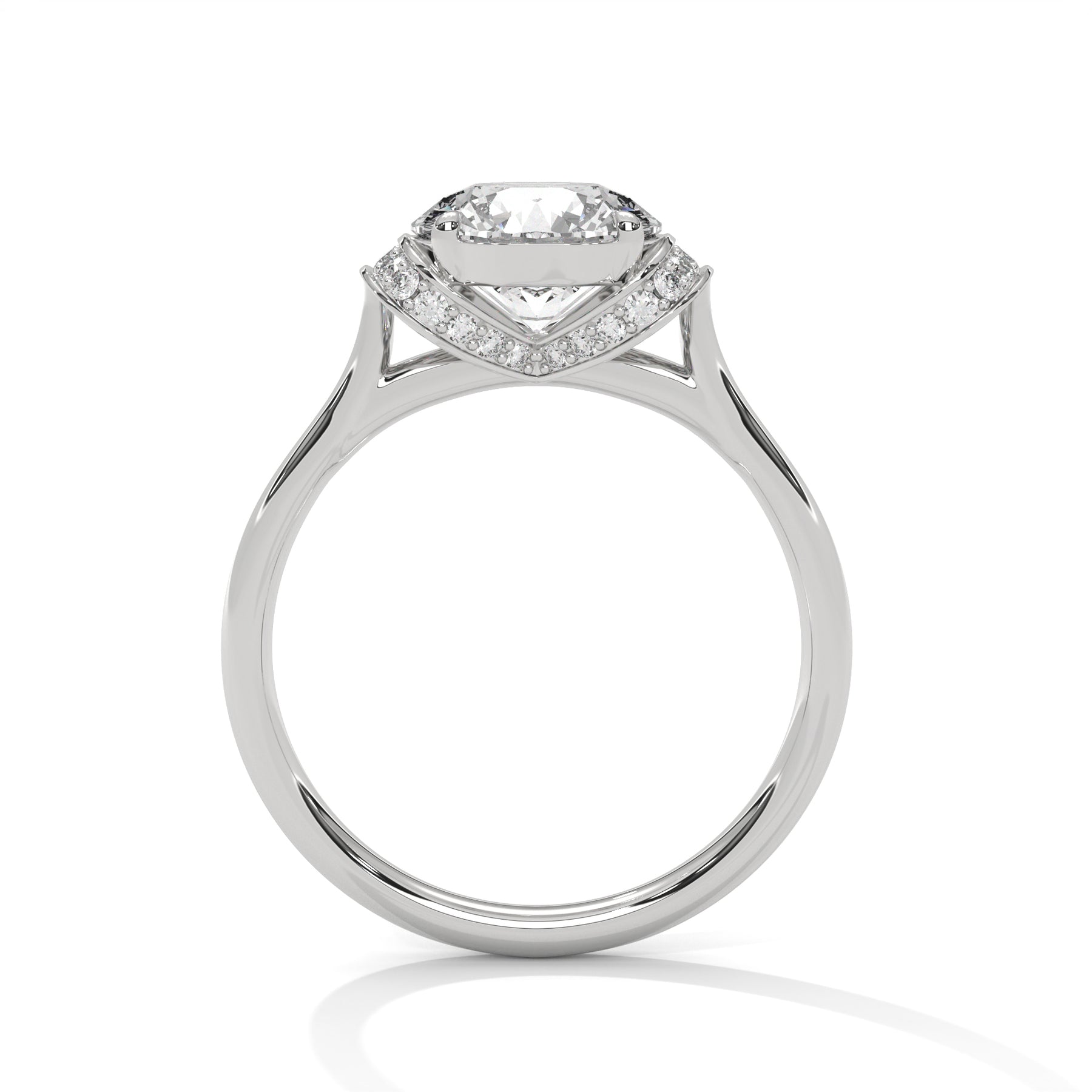 14K White Gold 18K White Gold Platinum Round