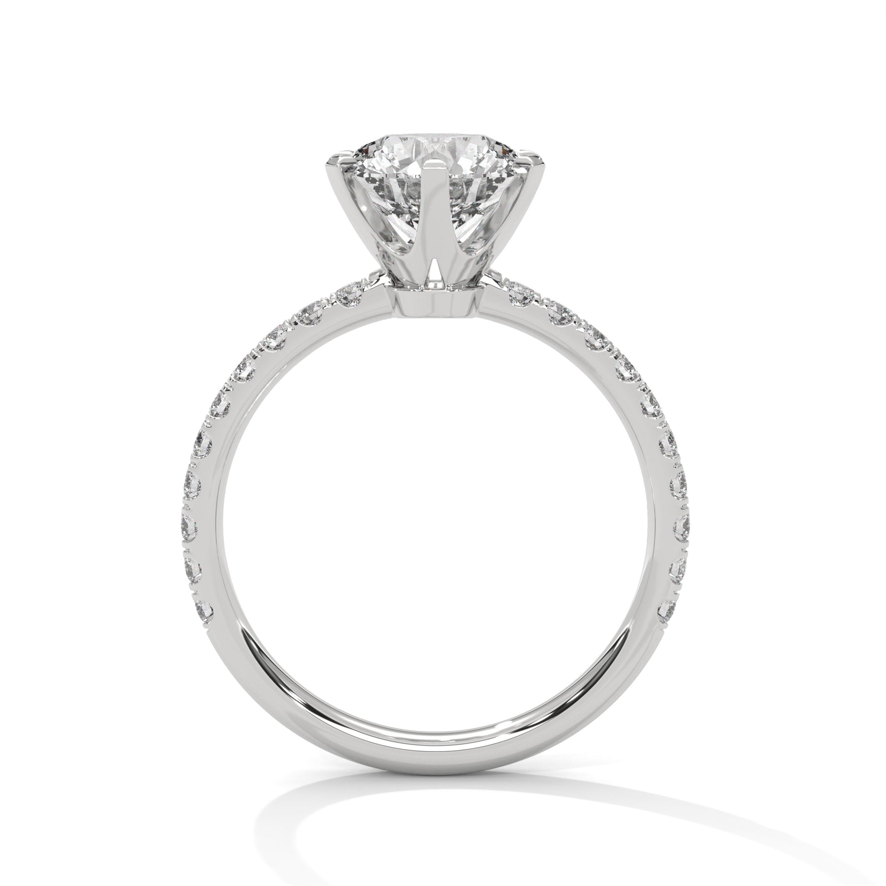 14K White Gold 18K White Gold Platinum Round