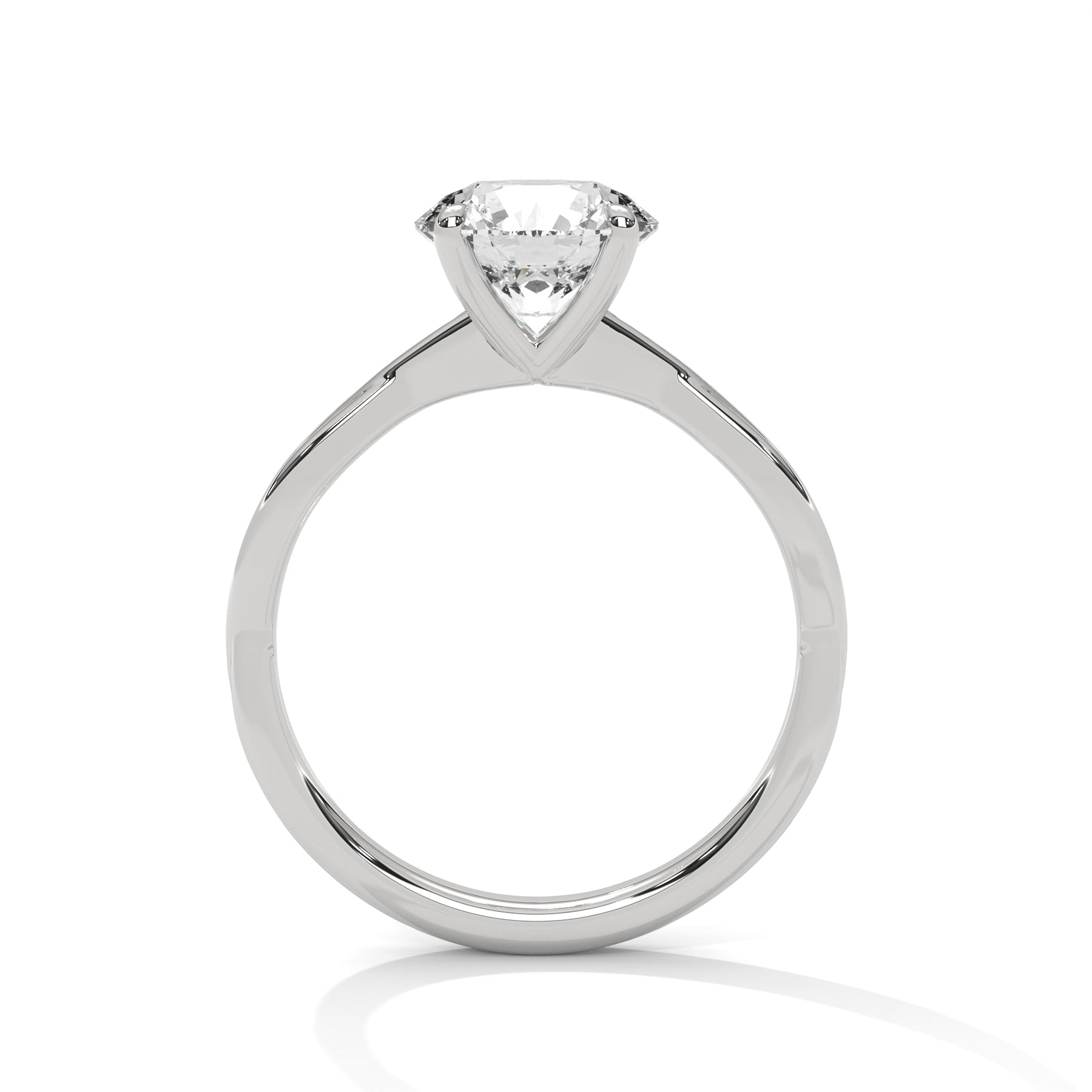 14K White Gold 18K White Gold Platinum Round
