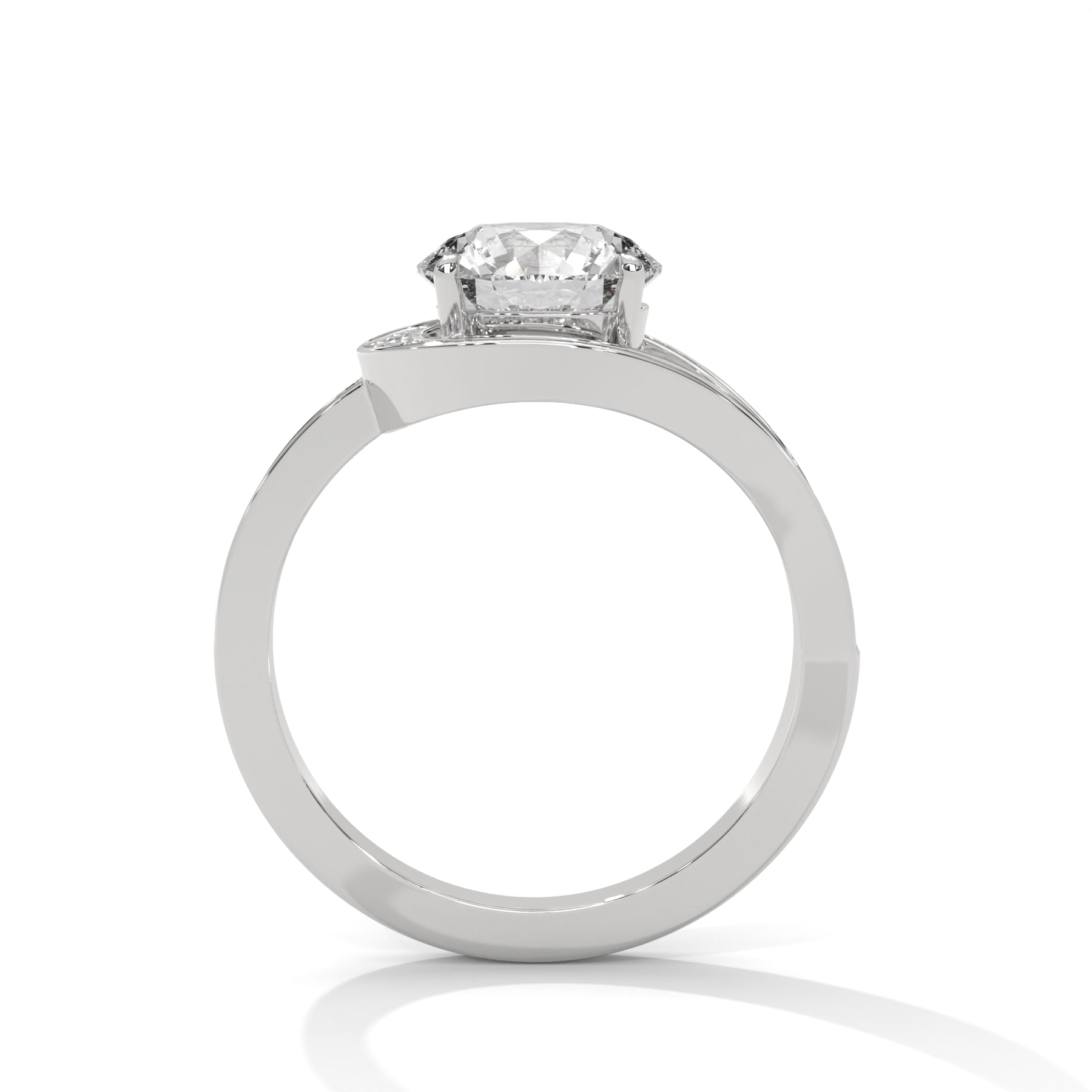 14K White Gold 18K White Gold Platinum Round