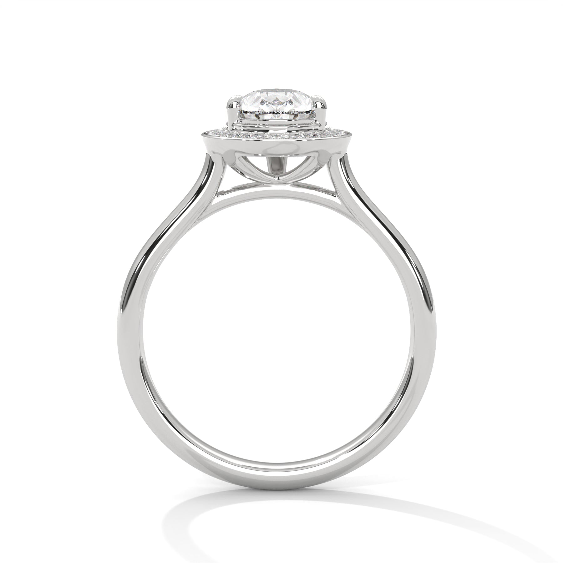 14K White Gold 18K White Gold Platinum Pear