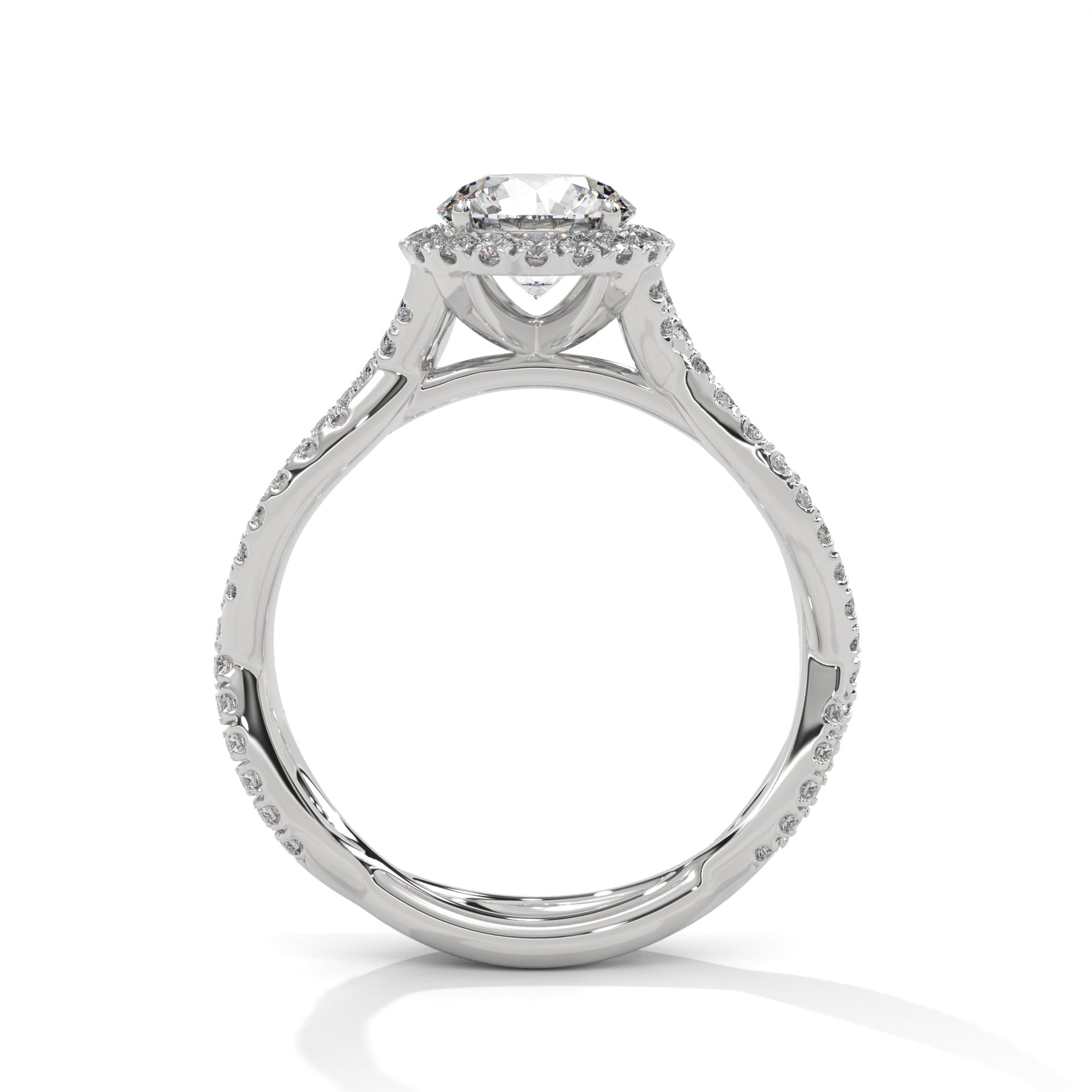 14K White Gold 18K White Gold Platinum Round
