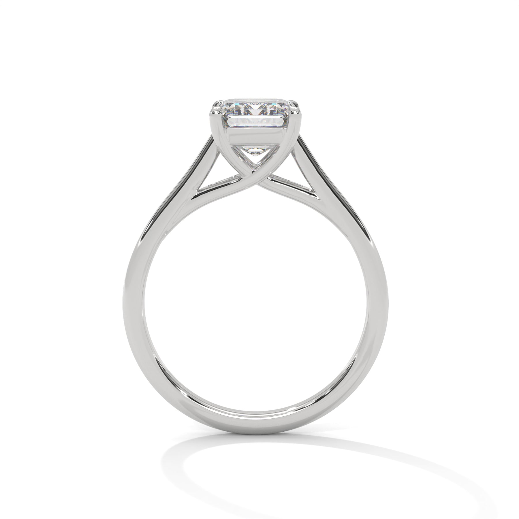 14K White Gold 18K White Gold Platinum Radiant