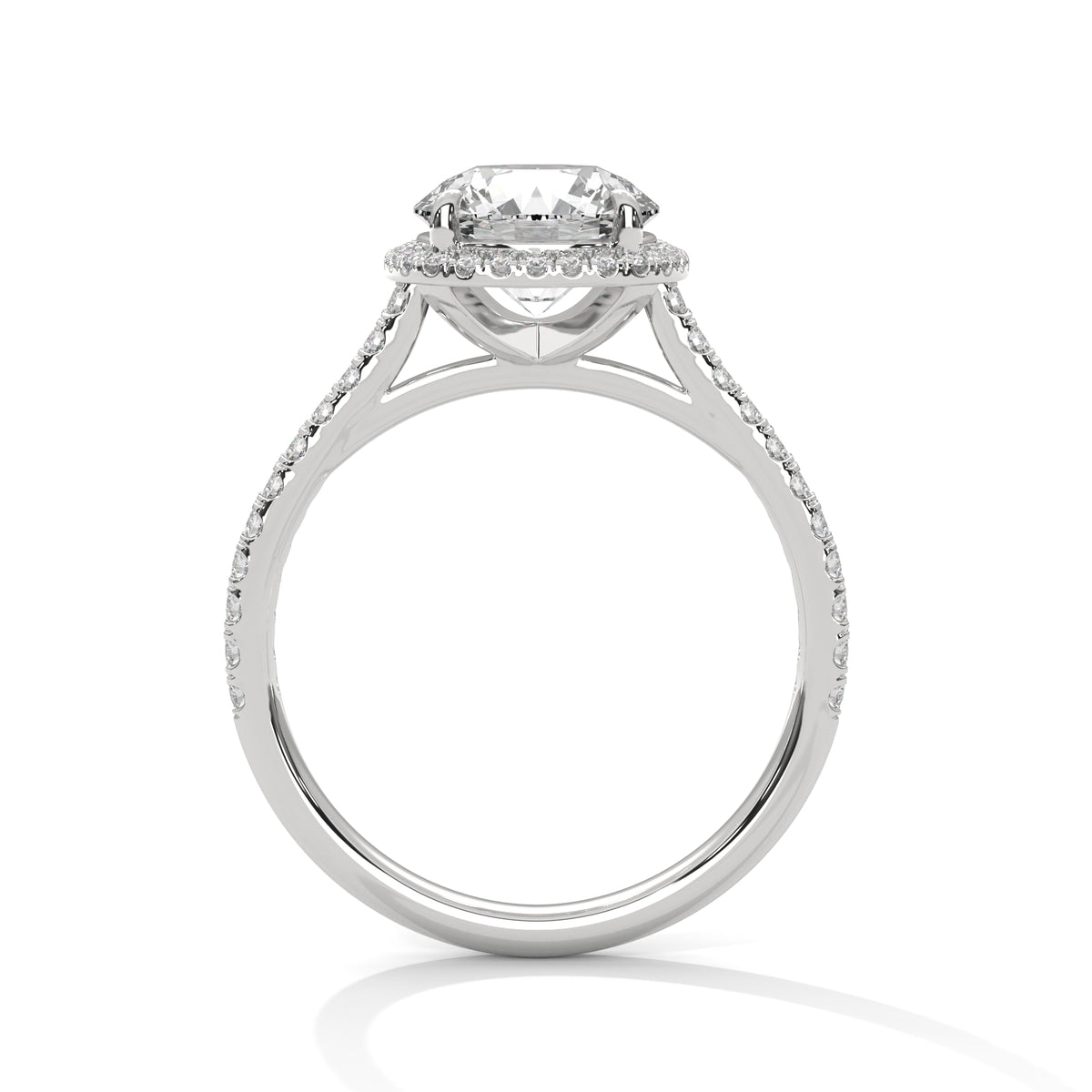 14K White Gold 18K White Gold Platinum Round