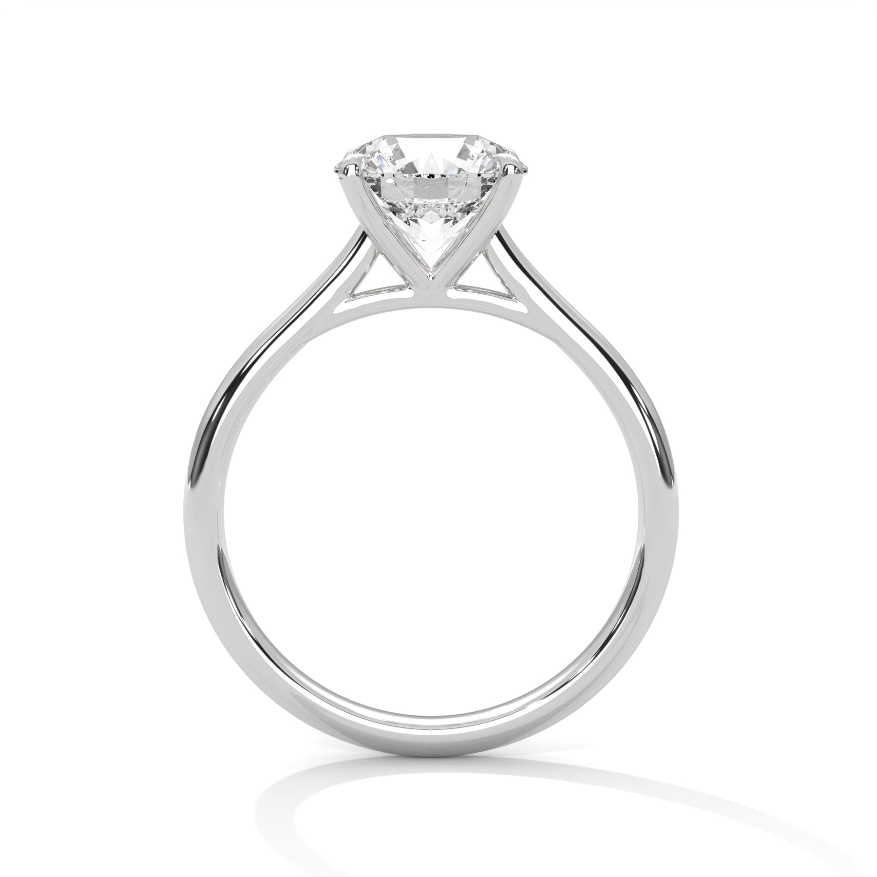 14K White Gold 18K White Gold Platinum Round