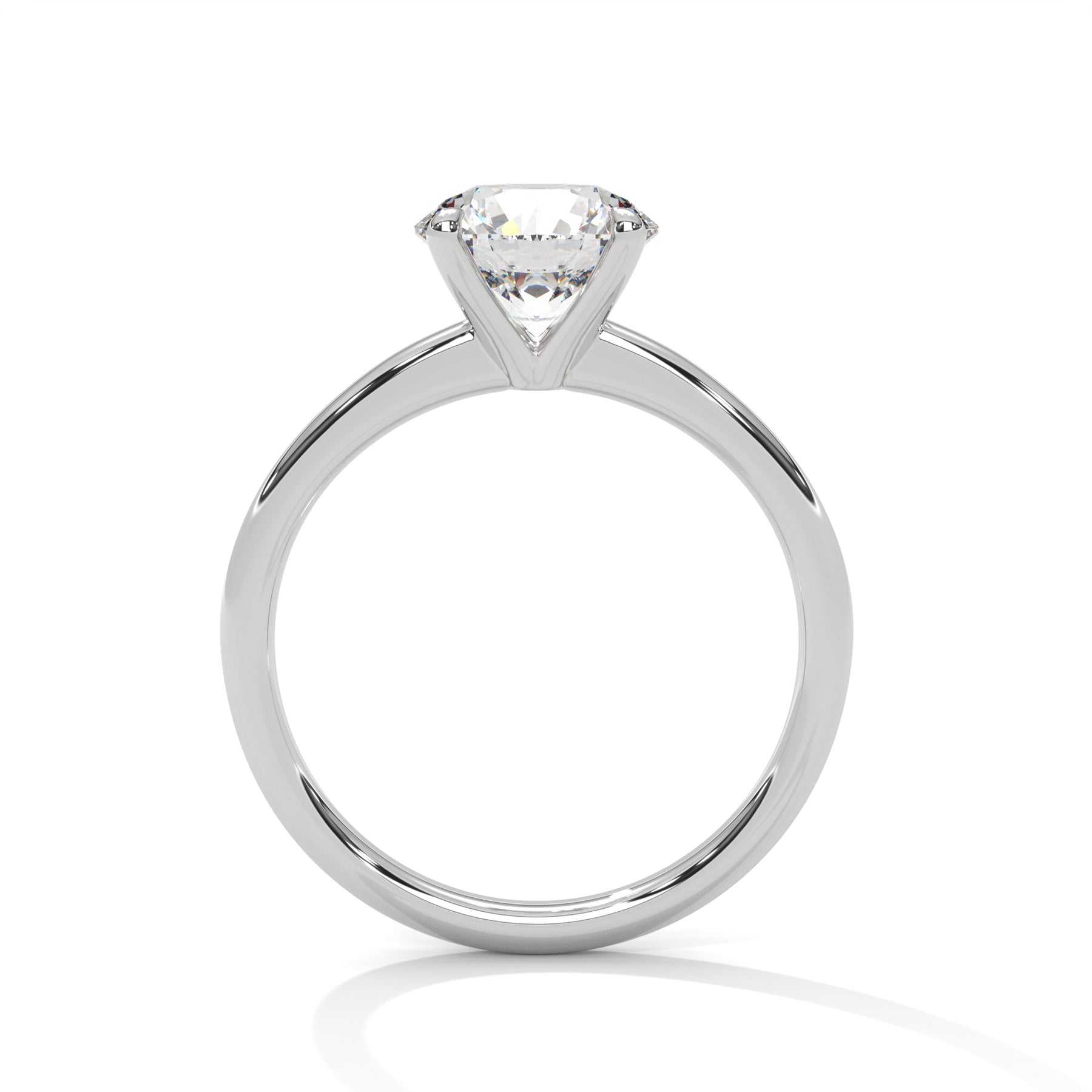 14K White Gold 18K White Gold Platinum Round