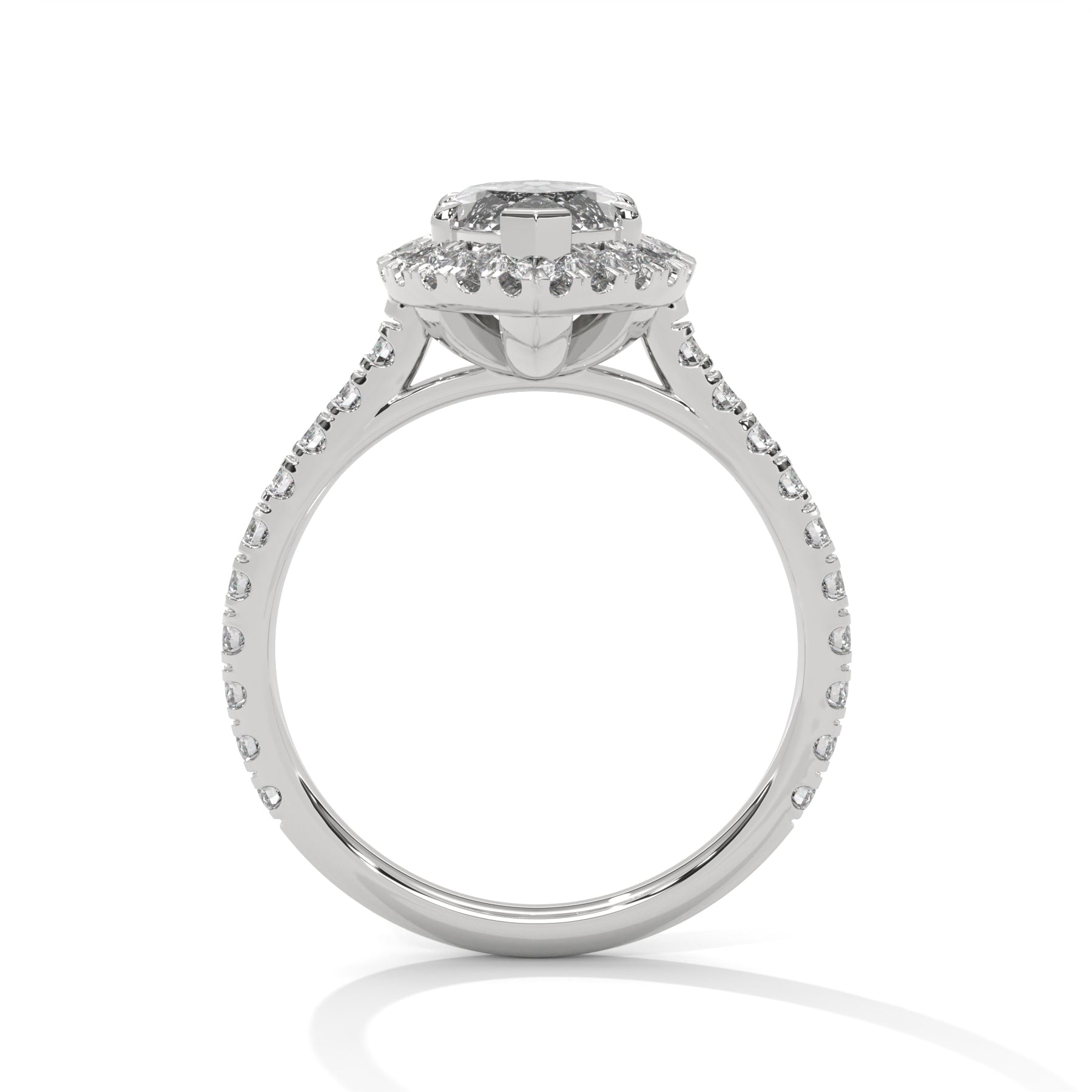 14K White Gold 18K White Gold Platinum Marquise
