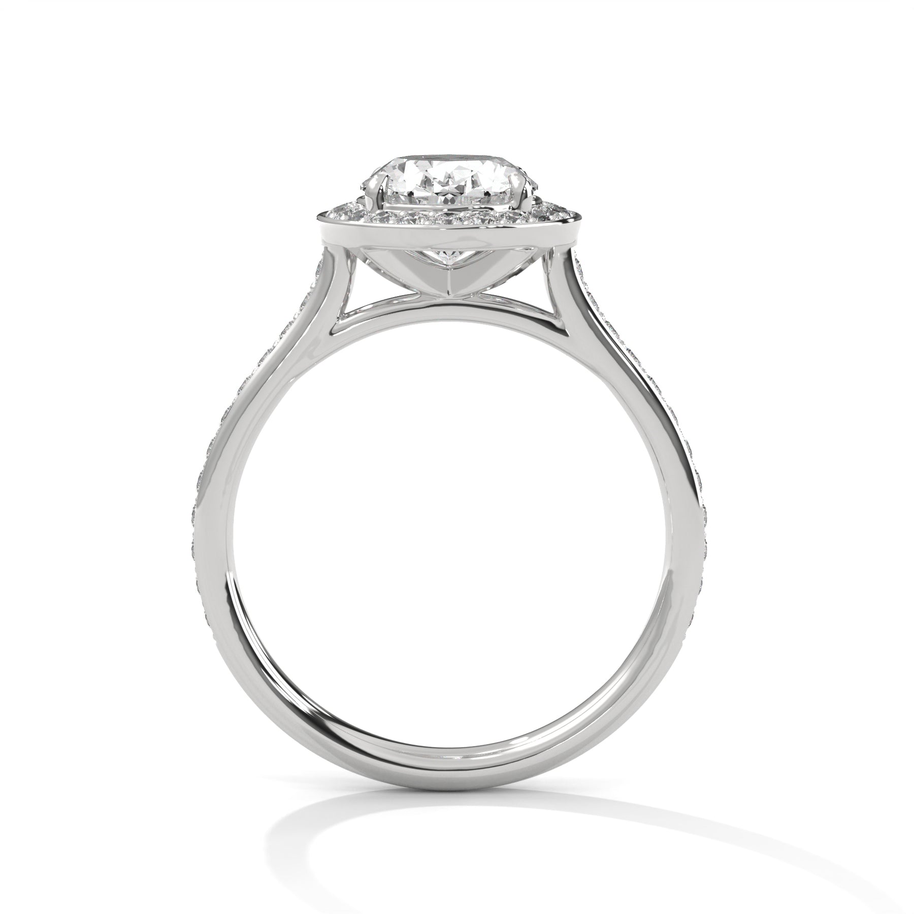 14K White Gold 18K White Gold Platinum Oval