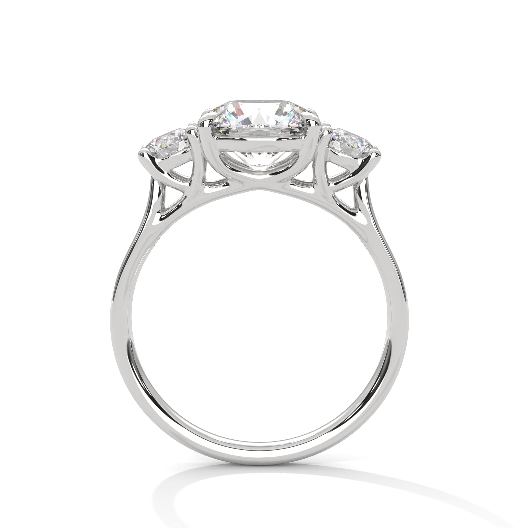 14K White Gold 18K White Gold Platinum Round