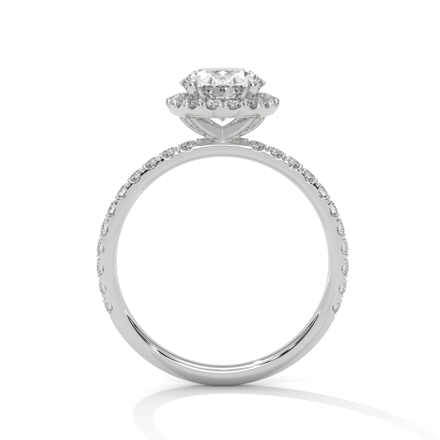 14K White Gold 18K White Gold Platinum Oval