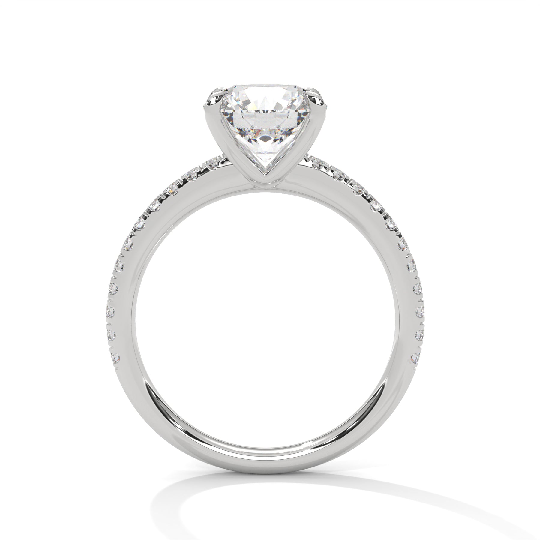 14K White Gold 18K White Gold Platinum Round