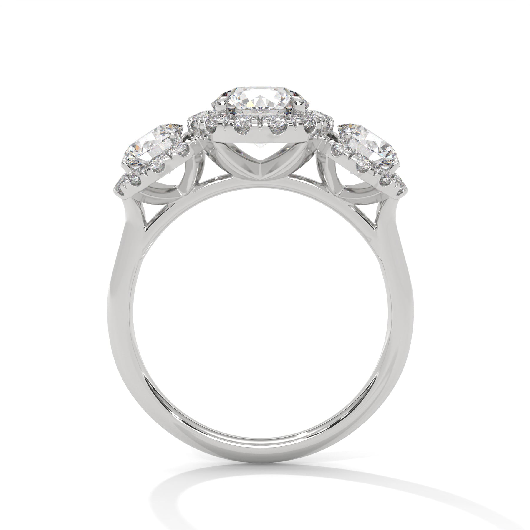 14K White Gold 18K White Gold Platinum Round