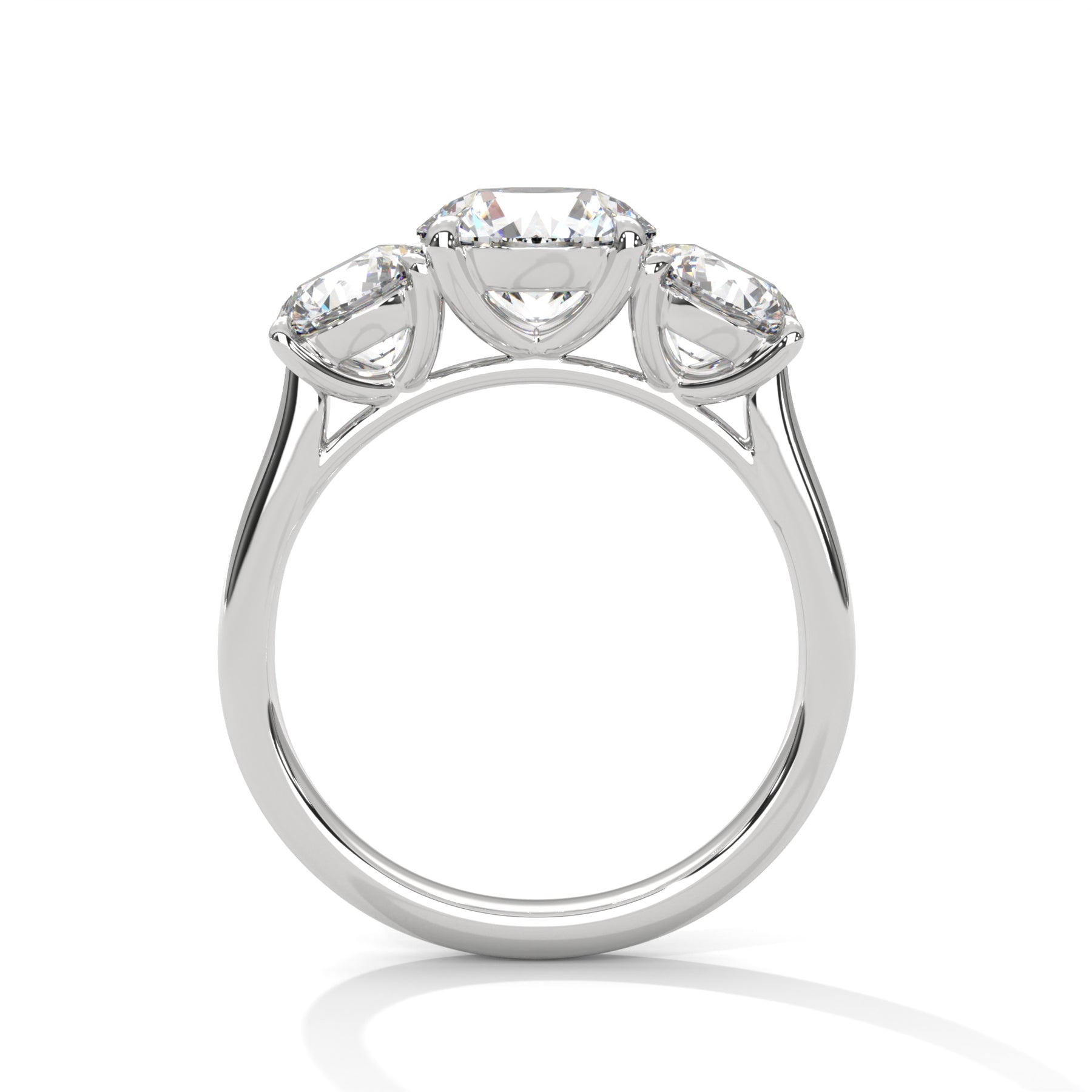 14K White Gold 18K White Gold Platinum Round