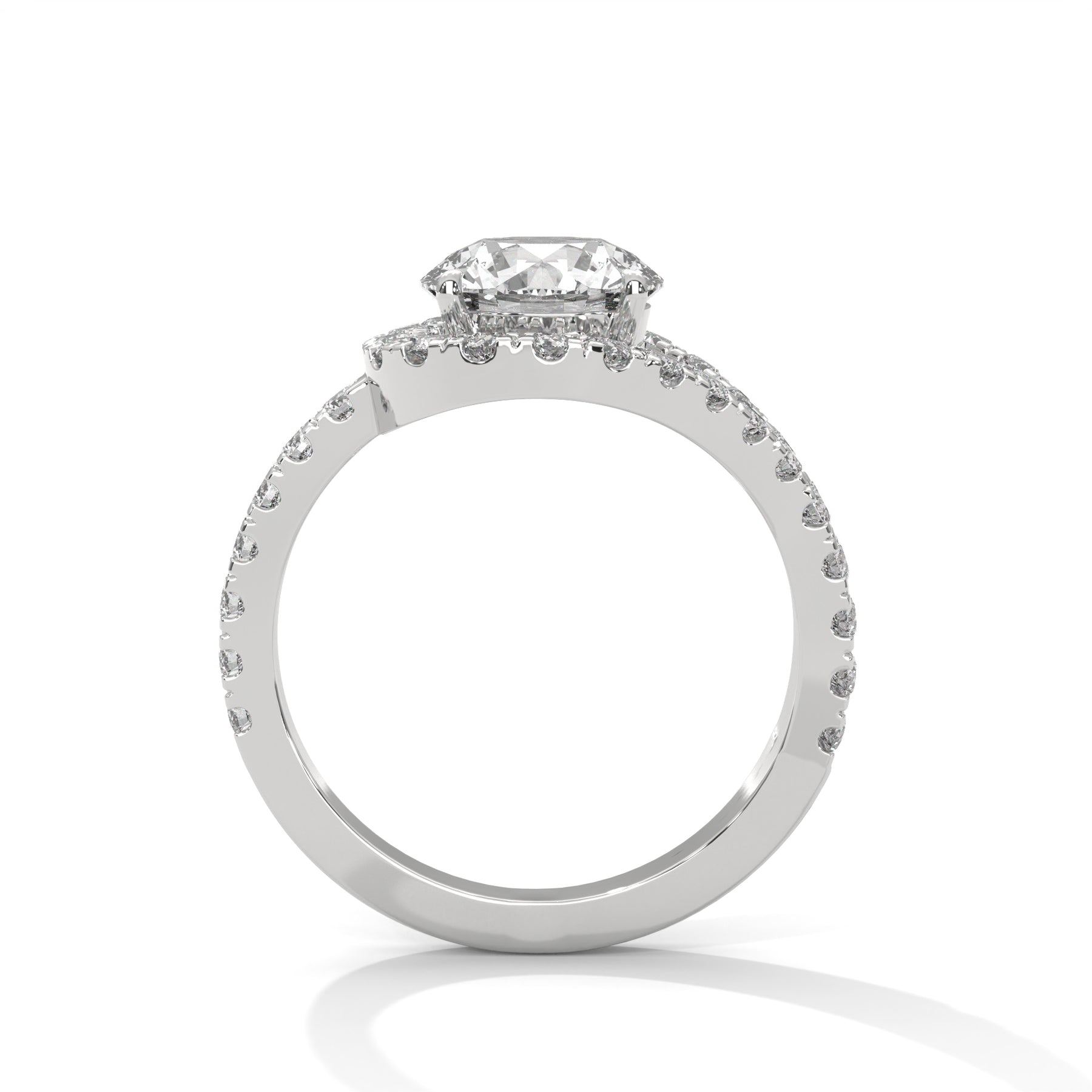 14K White Gold 18K White Gold Platinum Round