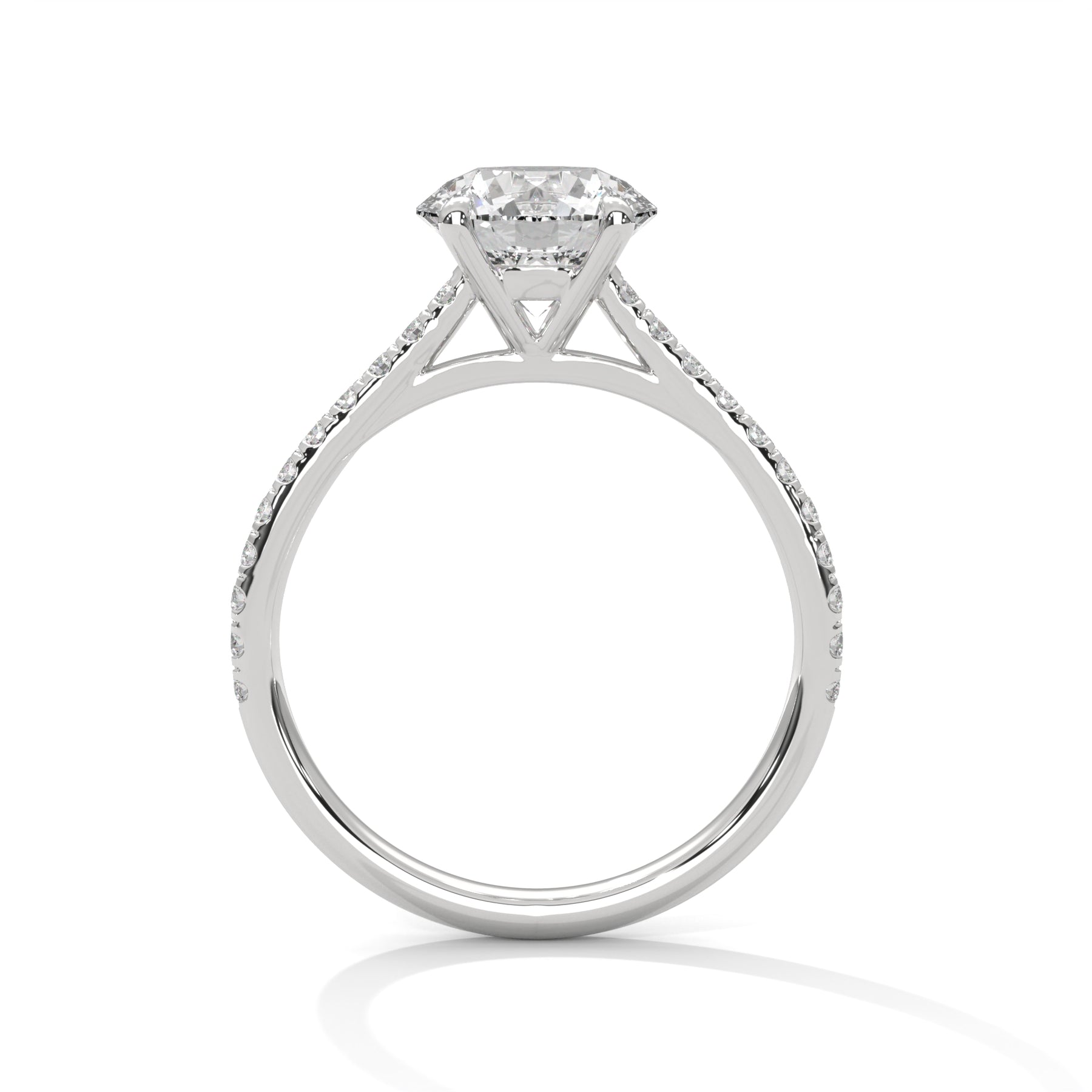 14K White Gold 18K White Gold Platinum Round