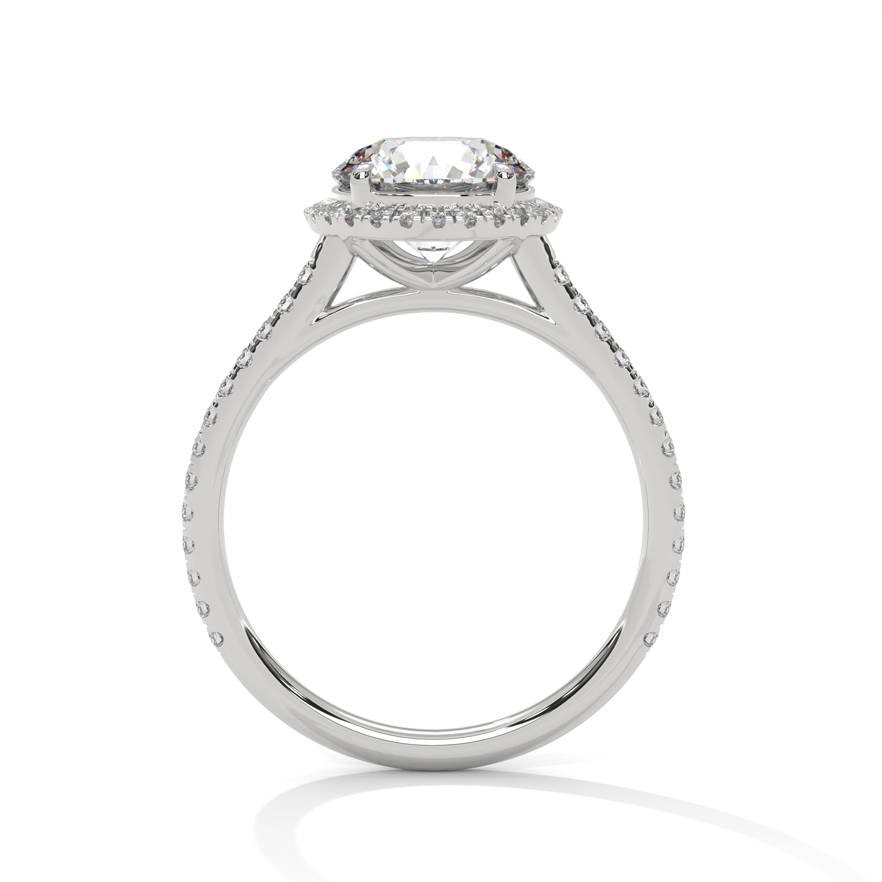 14K White Gold 18K White Gold Platinum Round