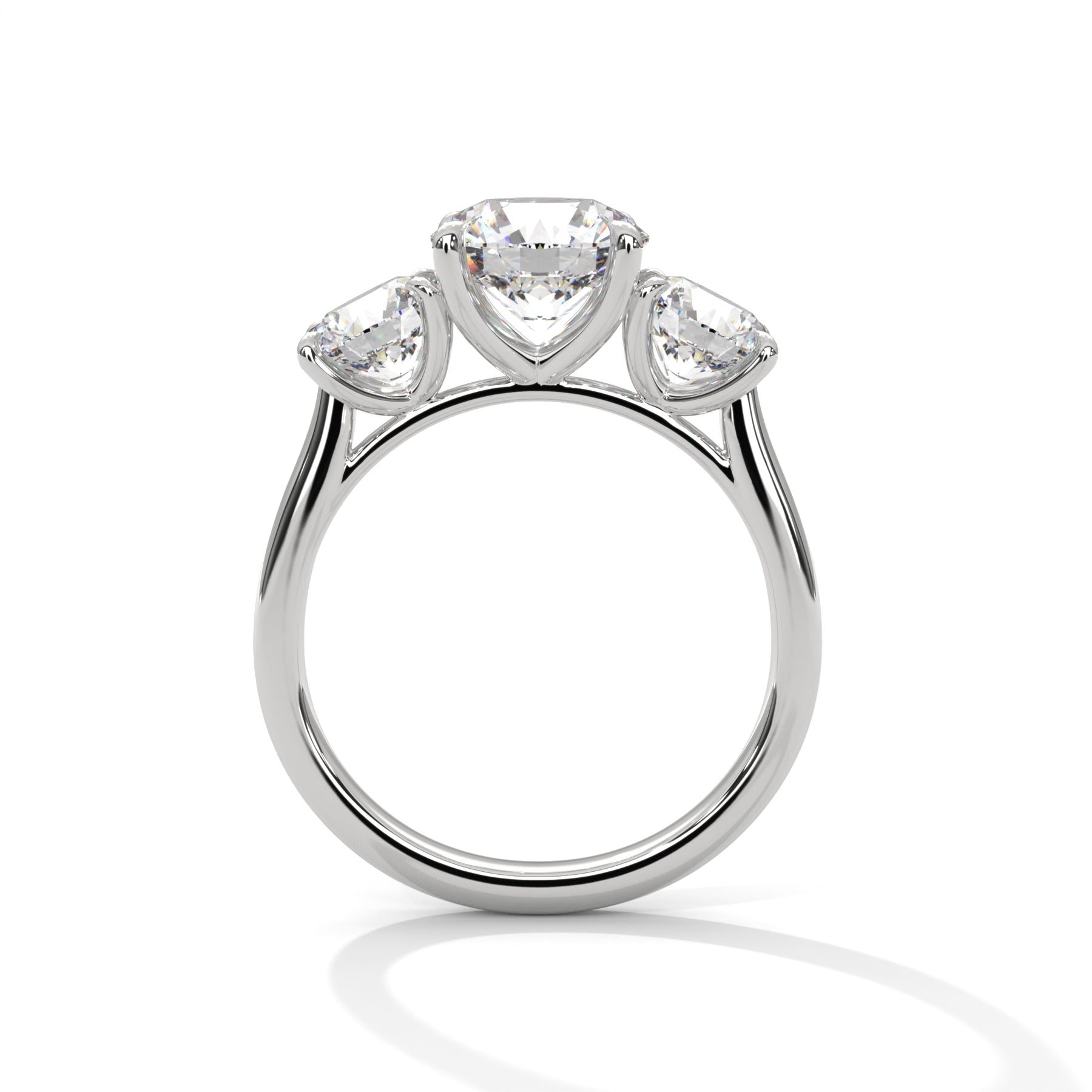 14K White Gold 18K White Gold Platinum Round