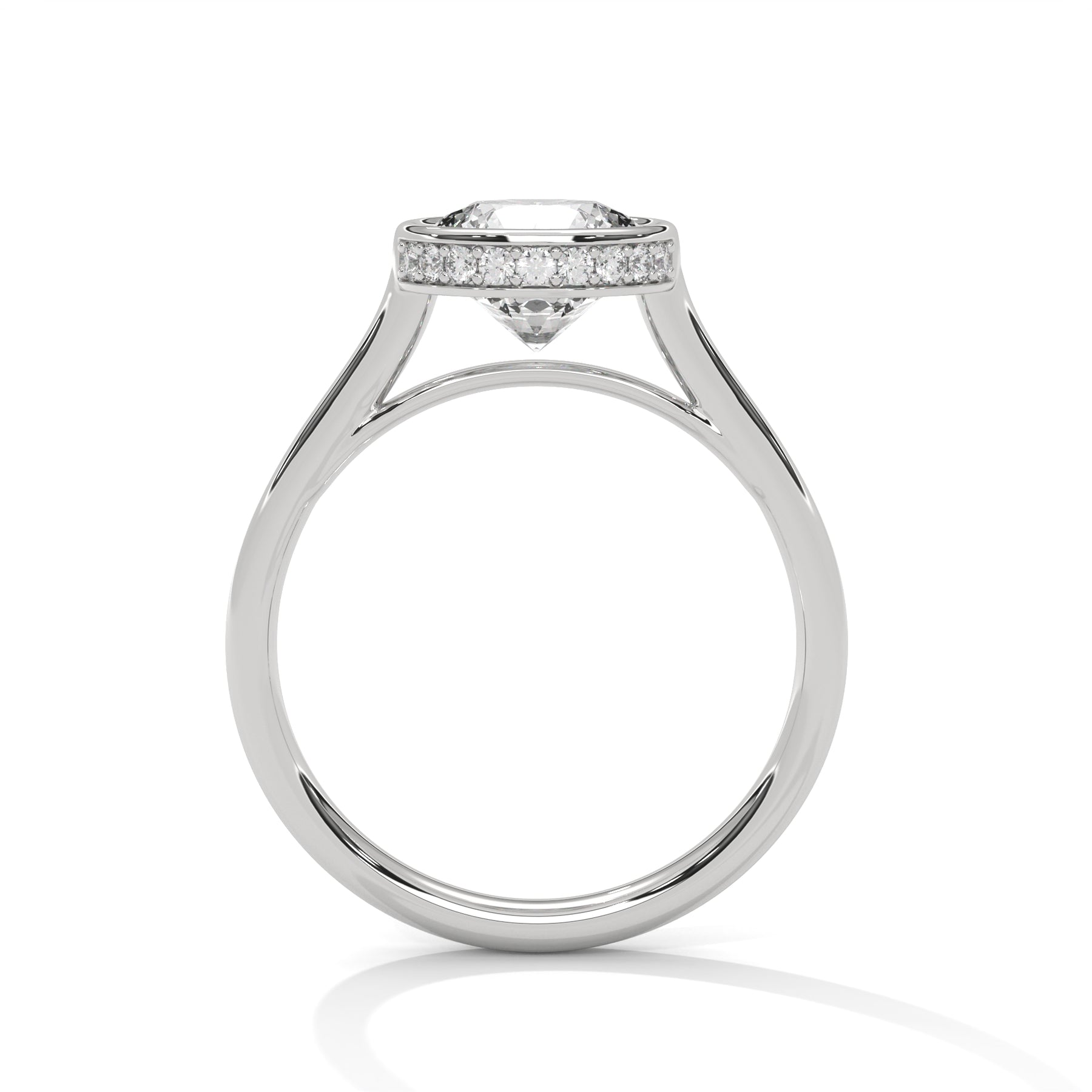 14K White Gold 18K White Gold Platinum Round
