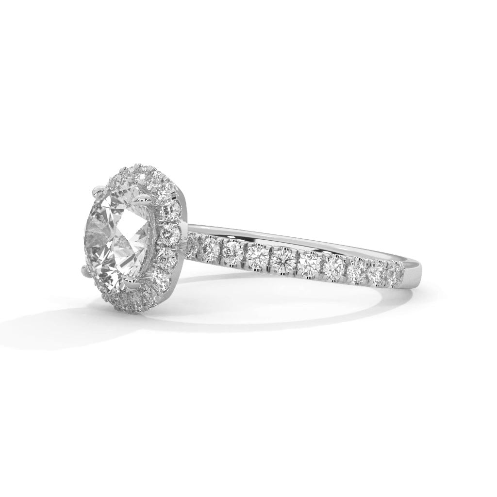 14K White Gold 18K White Gold Platinum Round