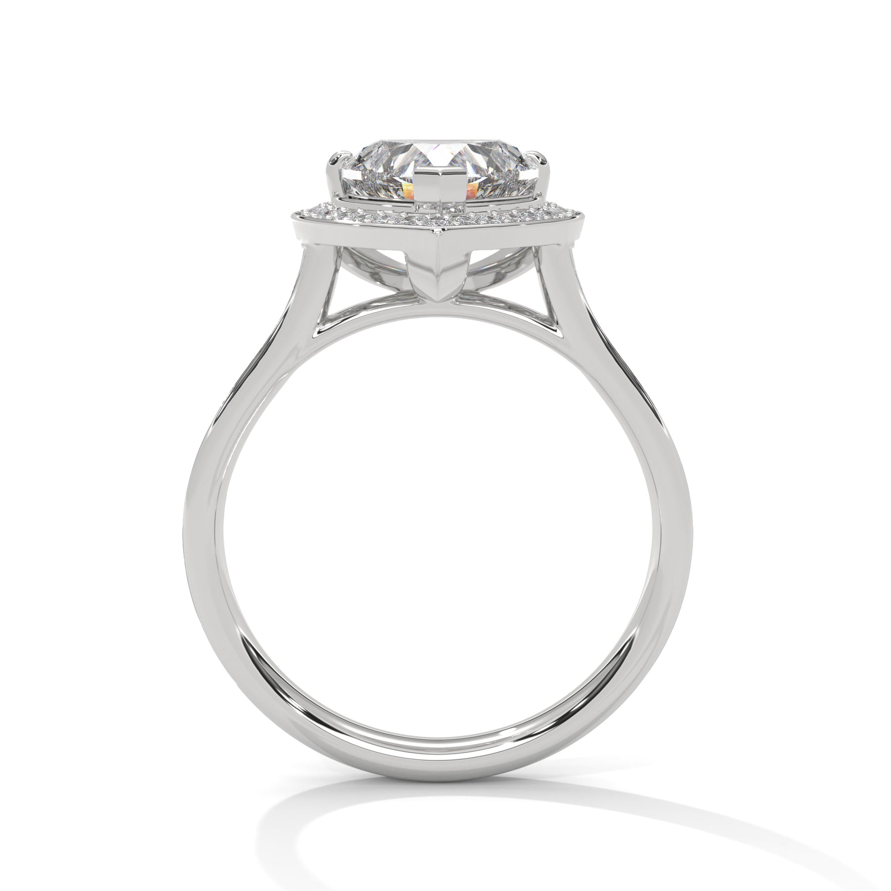 14K White Gold 18K White Gold Platinum Heart